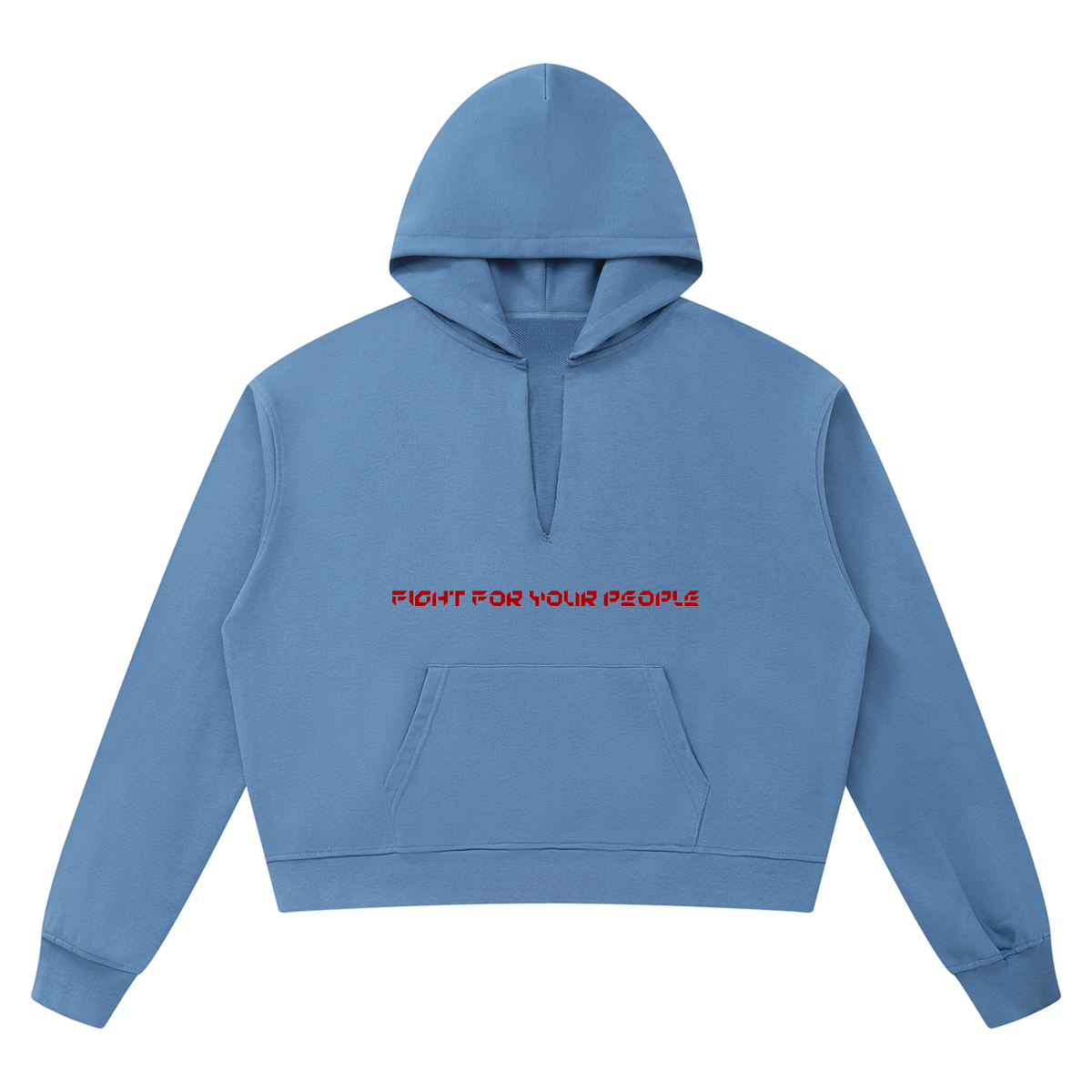 Bluza z Kapturem Boxy Raw Edge w kolorze szaroniebieski – Nowrocky (streetwear)