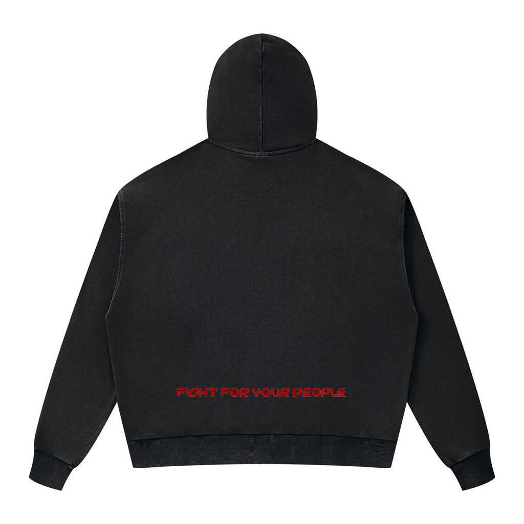 Bluza Rozpinana Boxy Mineral Wash – Nowrocky (streetwear)