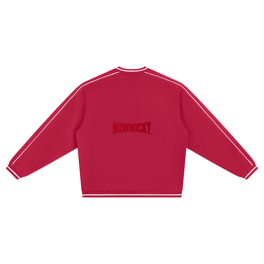 Bluza Raglan V-Neck Contrast Piping – Nowrocky™ — dekolt V i wykończenie krawędzi