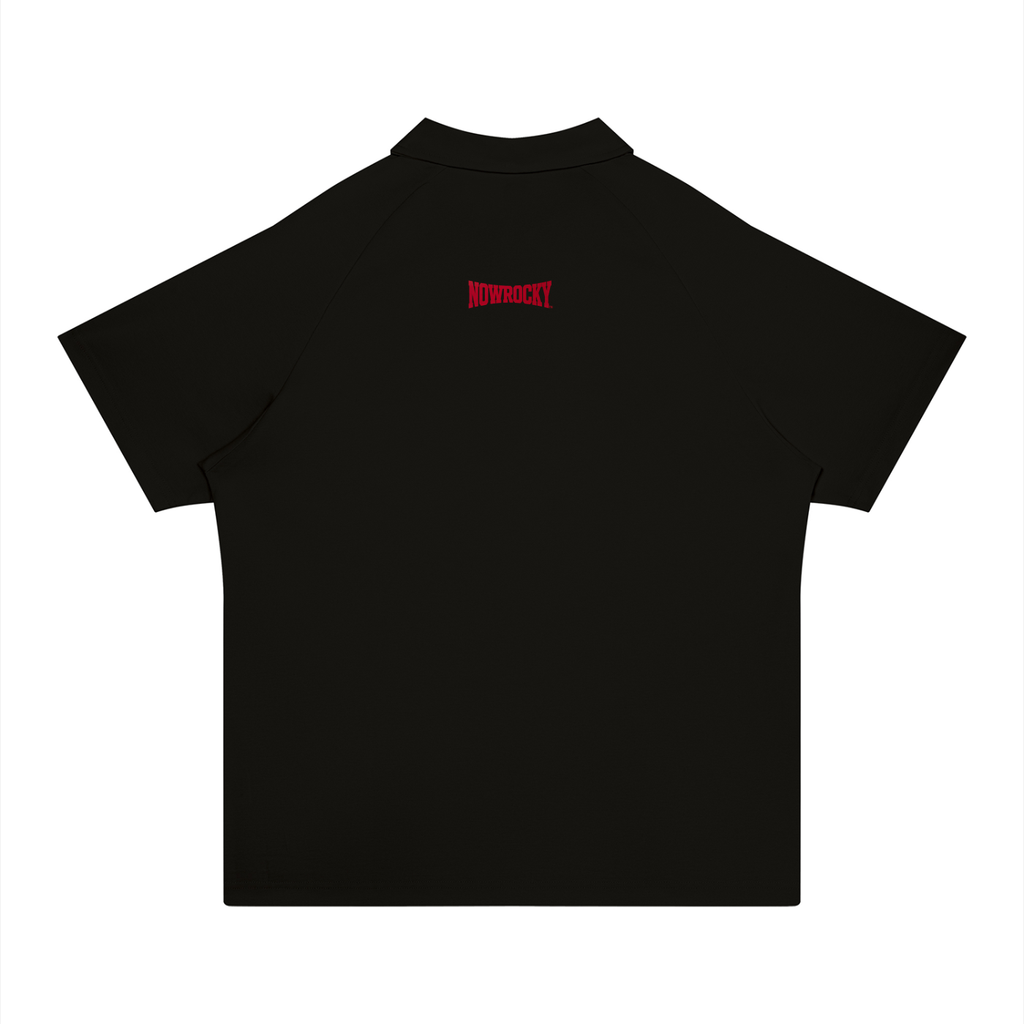 Polo Regular Fit Raglan – Nowrocky™ — polo z rękawem raglanowym, widok z tyłu
