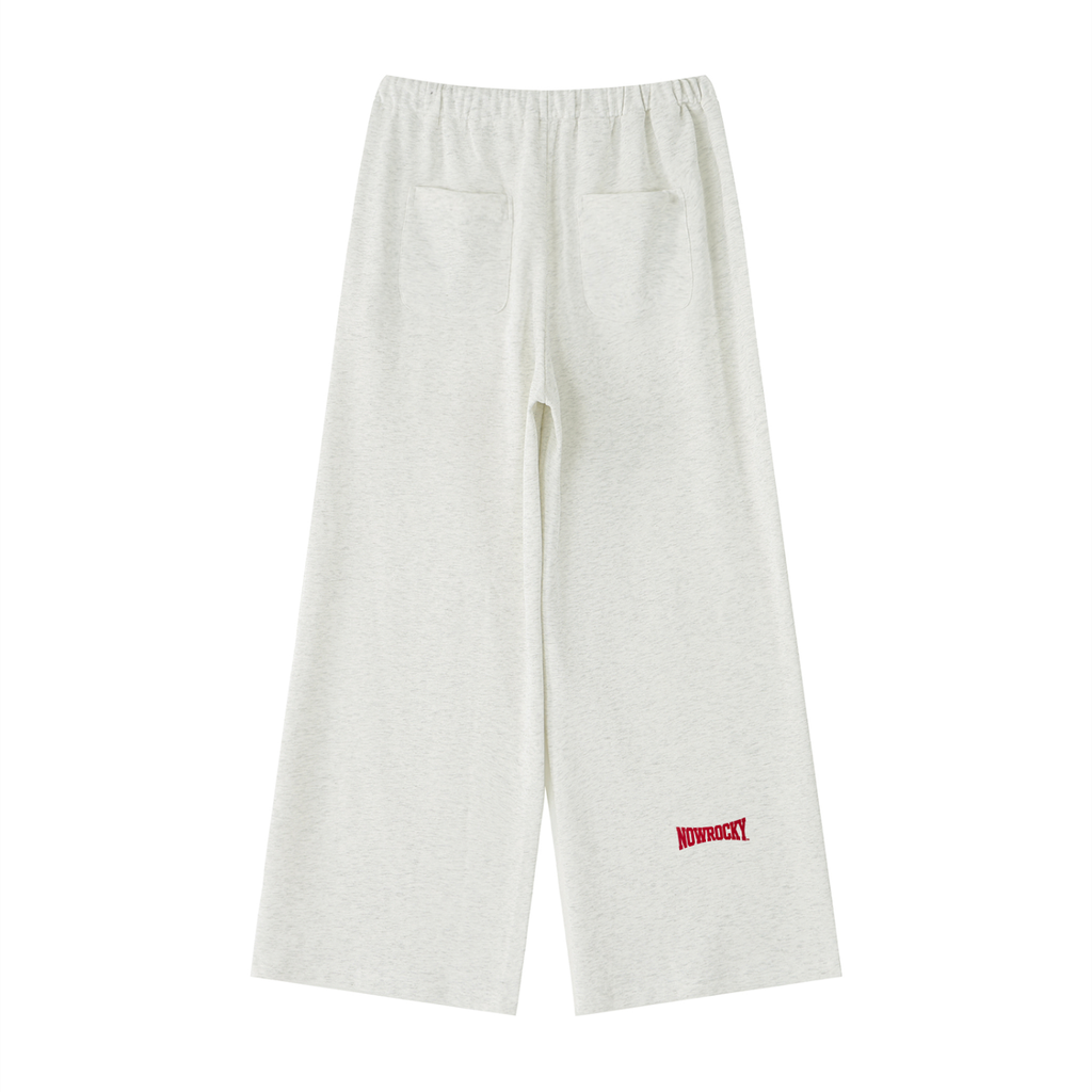 Spodnie Dresowe Wide Leg – Nowrocky™ — zbliżenie na sznurek i gumę w pasie