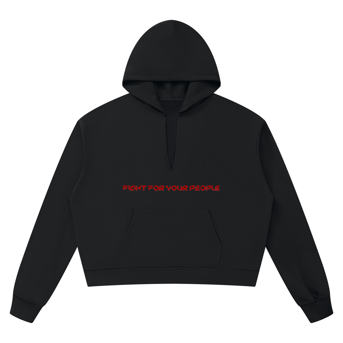 Bluza z Kapturem Boxy Raw Edge w kolorze czarny – Nowrocky (streetwear)