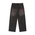Jeansy Heavyweight Vintage Wash – Nowrocky™ — jeansy w spraniu vintage, widok z tyłu