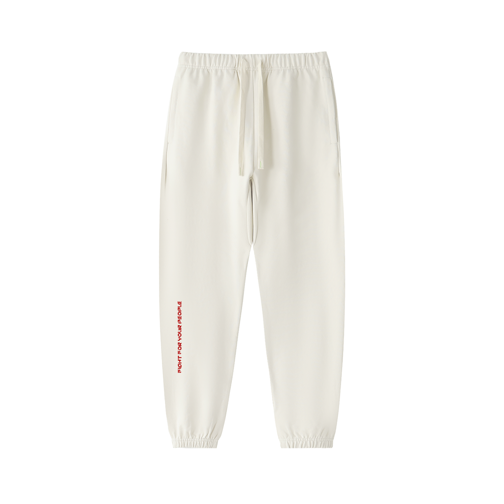 Spodnie Dresowe Heavyweight Cotton – Nowrocky™ — spodnie od dresu na modelu, pełna sylwetka