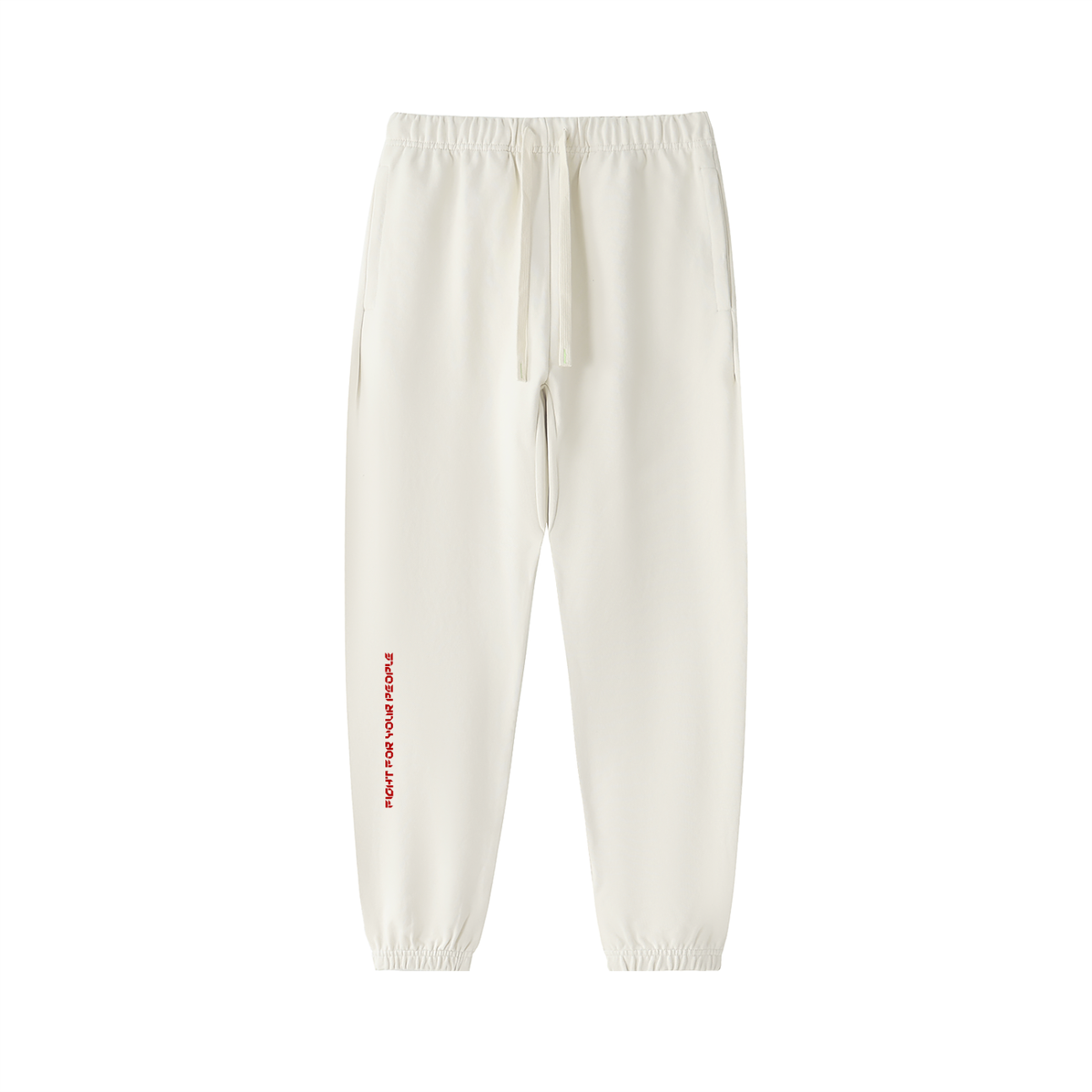 Spodnie Dresowe Heavyweight Cotton – Nowrocky™ — spodnie od dresu na modelu, pełna sylwetka