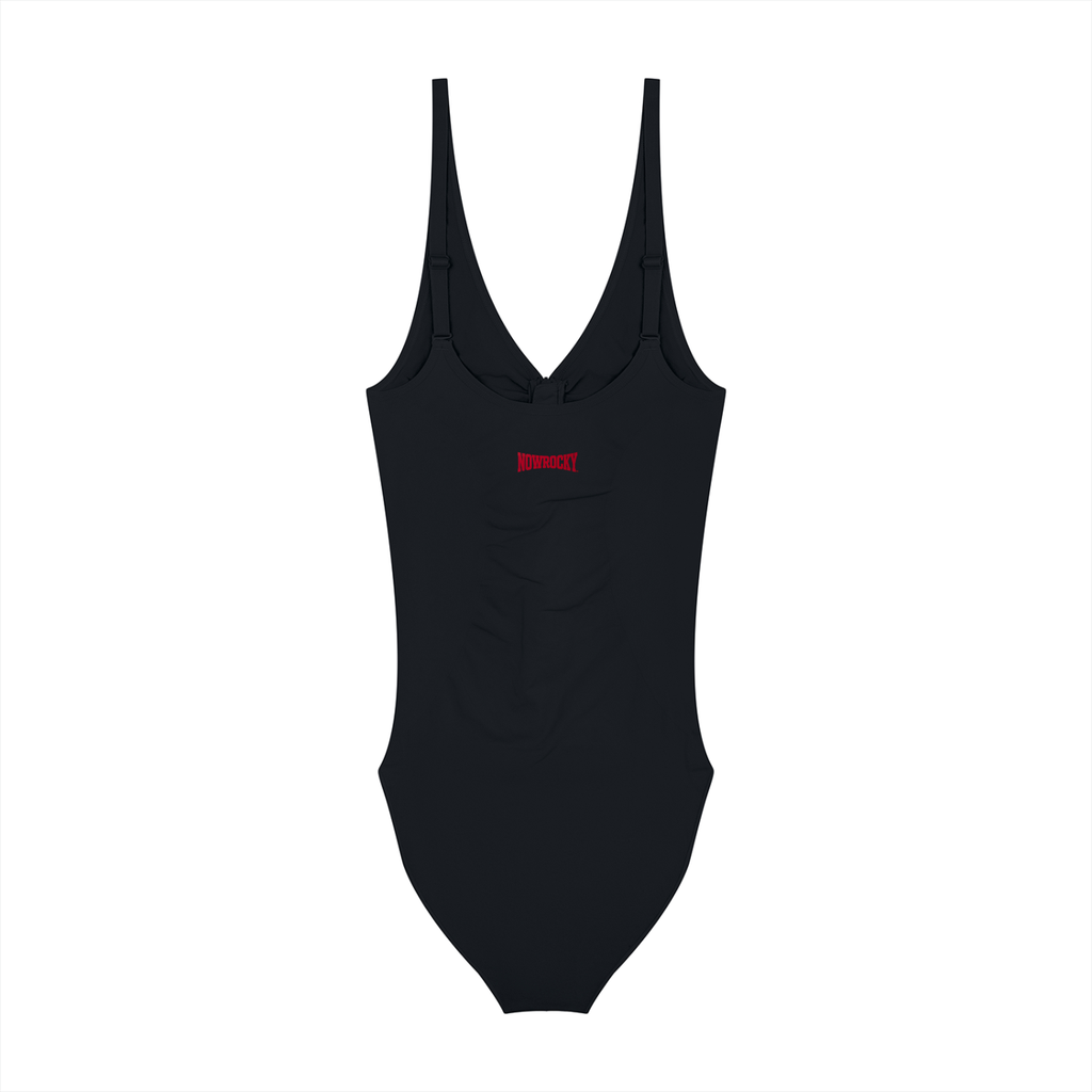 Body Full-Zip Ruched – Nowrocky™ — body treningowe od tyłu, marszczenie na plecach