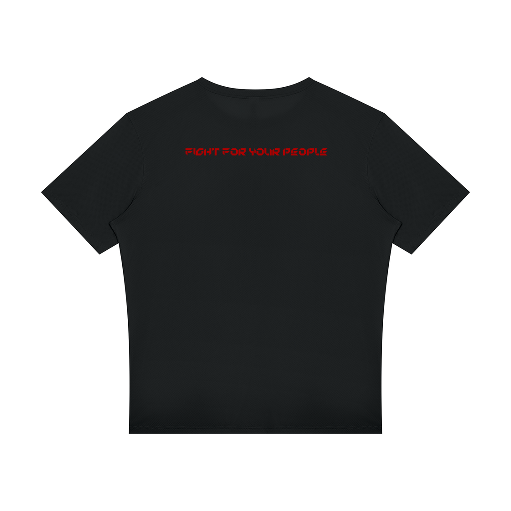 T-shirt Raglan Reflective Slim – Nowrocky™ — koszulka raglanowa od tyłu na modelce