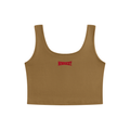 Tank Top Crop Bodycon – Nowrocky™ — zbliżenie na elastyczną dzianinę