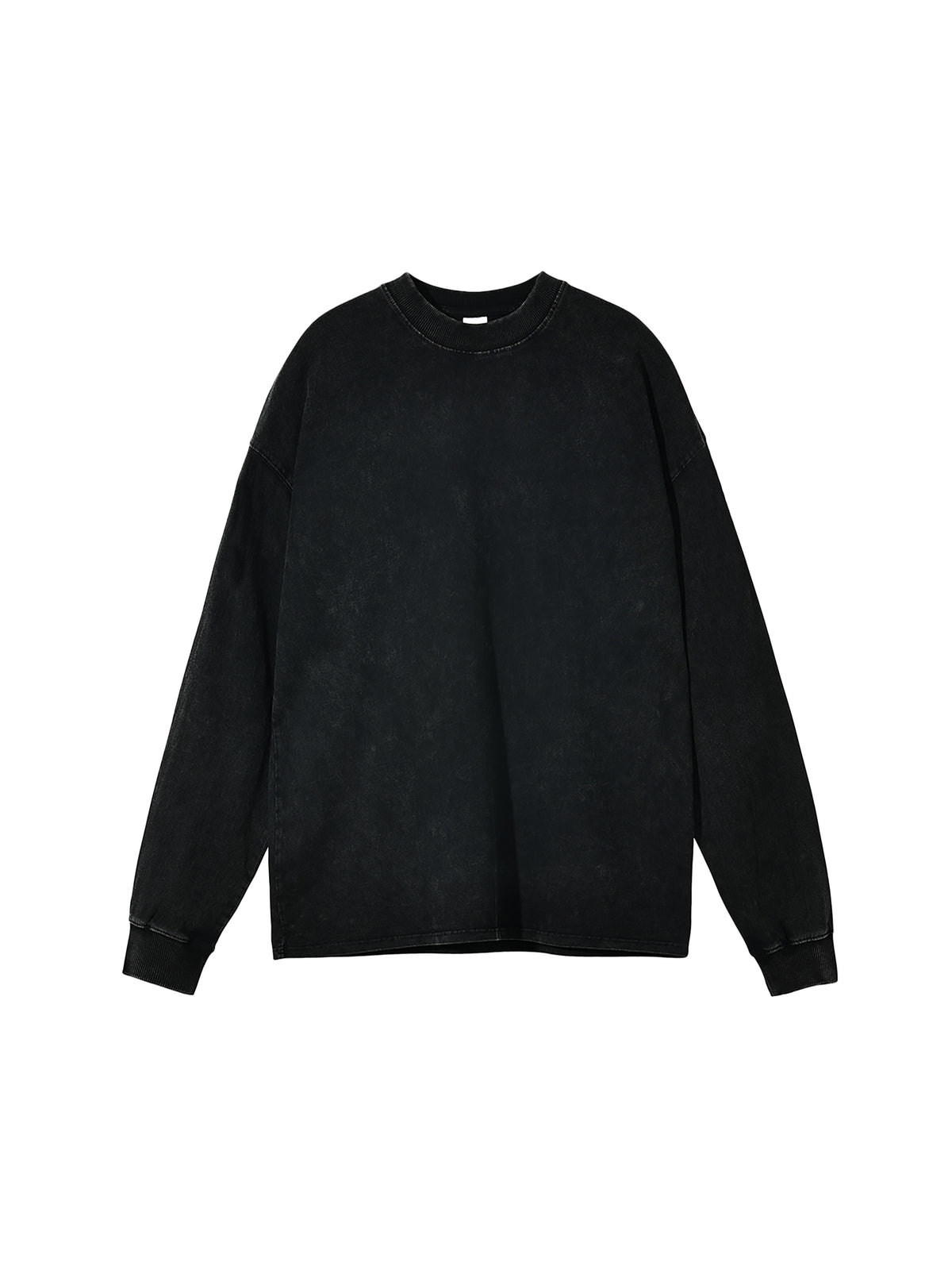 Longsleeve Acid Wash Oversize – Nowrocky™ — układ na płasko, strona tylna