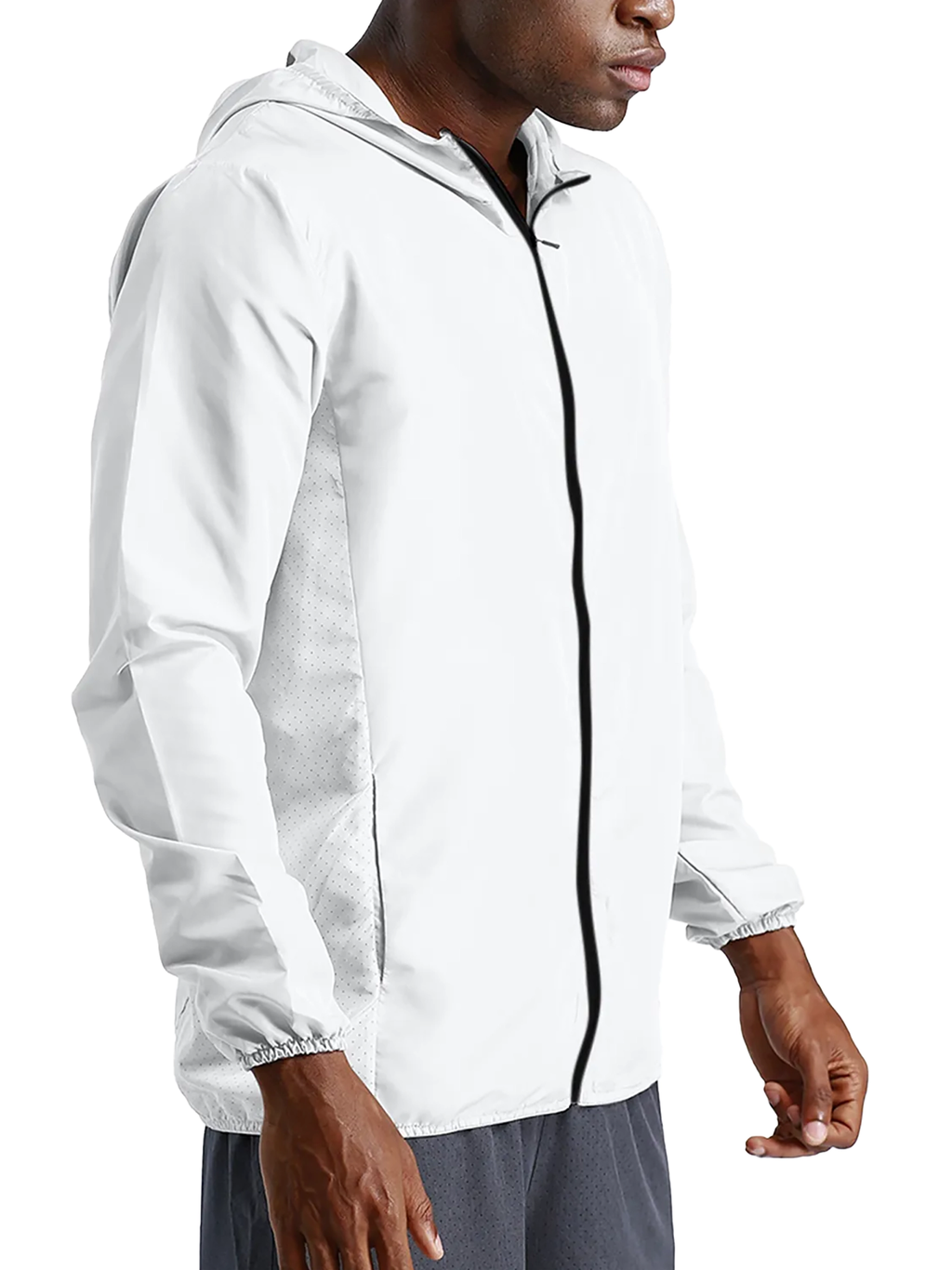 Kurtka z Kapturem Full Zip – Nowrocky™ — faktura materiału z bliska