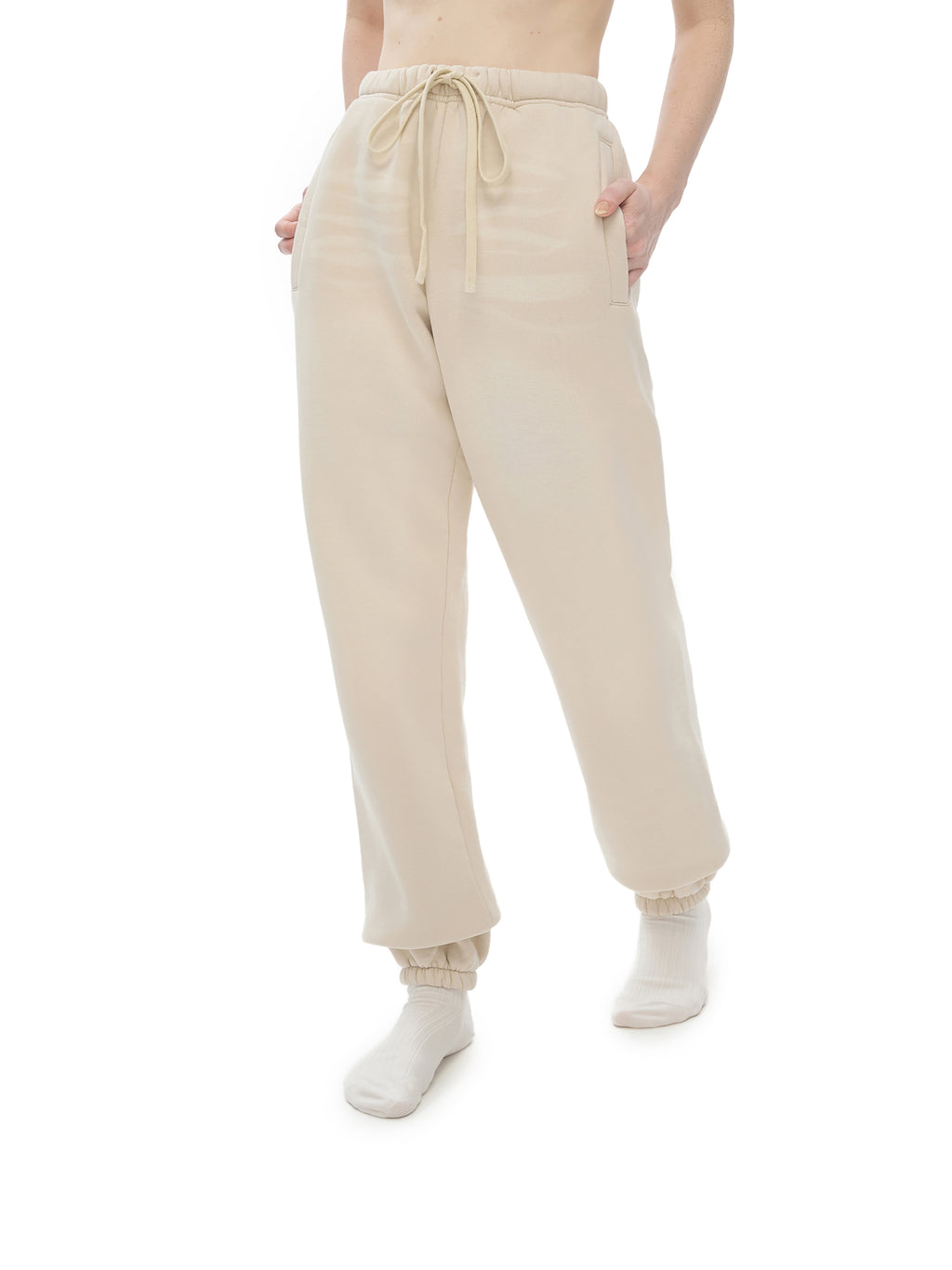 Spodnie Dresowe Sunfade Jogger – Nowrocky™ — zbliżenie na linię pasa z boku