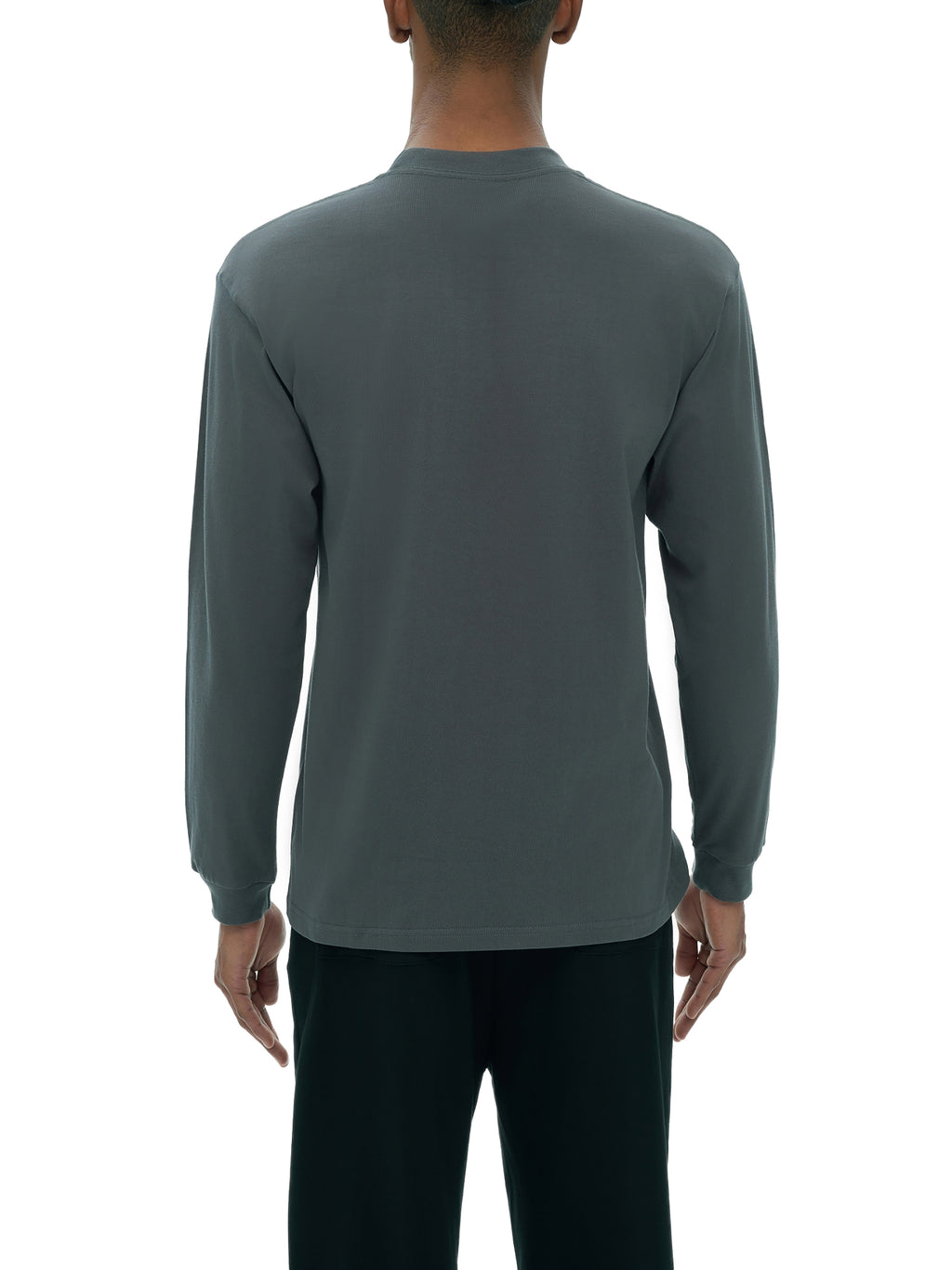 Longsleeve Drop Shoulder Crew Neck – Nowrocky™ — stylizacja uliczna z szerokimi spodniami