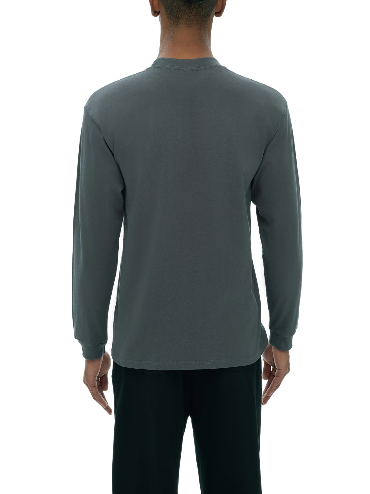 Longsleeve Drop Shoulder Crew Neck – Nowrocky™ — stylizacja uliczna z szerokimi spodniami