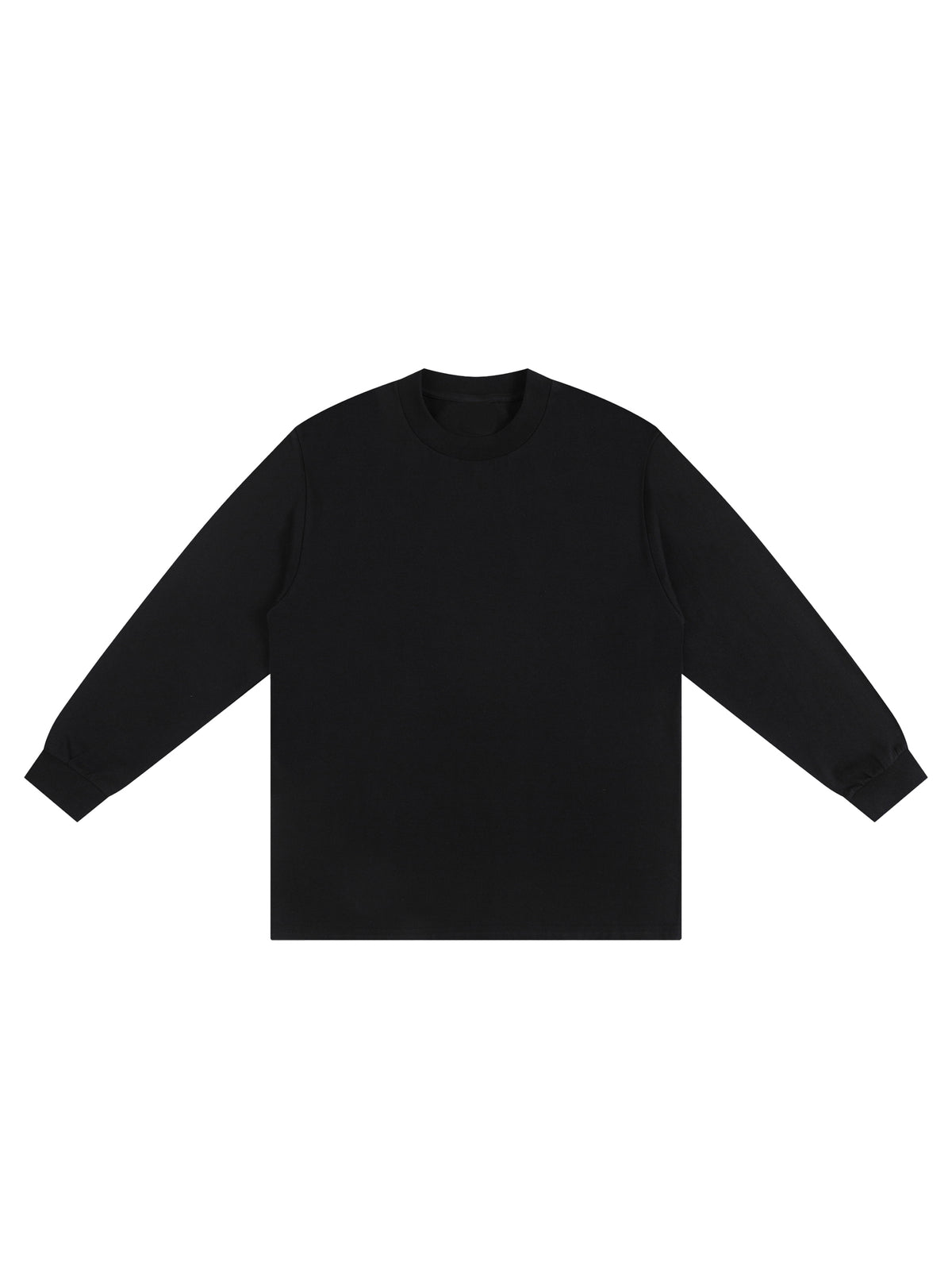 Longsleeve Drop Shoulder Crew Neck – Nowrocky™ — dół koszulki i szew boczny