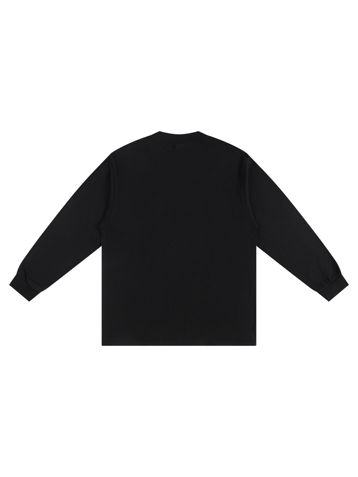 Longsleeve Drop Shoulder Crew Neck – Nowrocky™ — układ na płasko, całe ujęcie