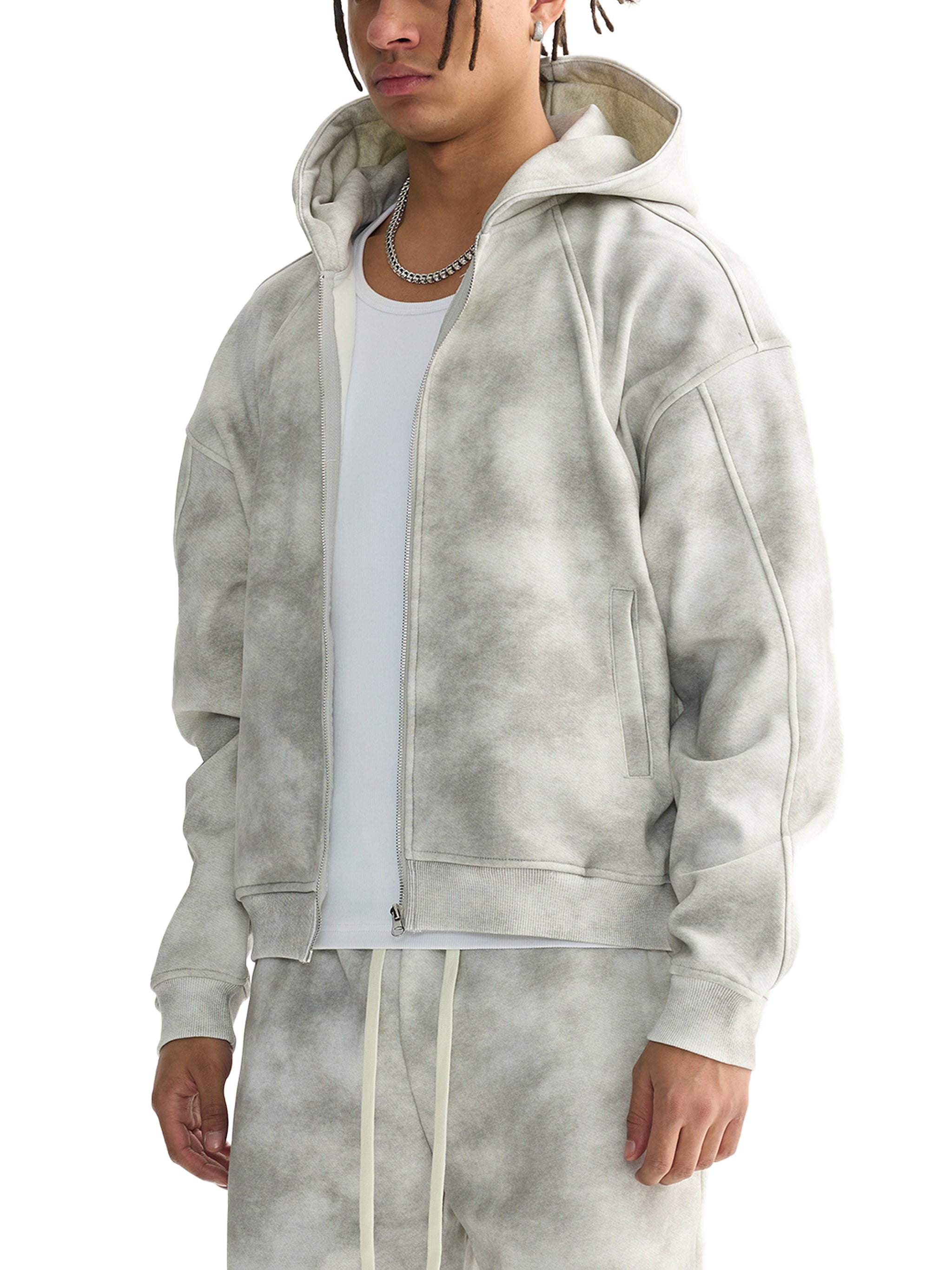 Bluza Dirty Washed Zip-Up – Nowrocky™