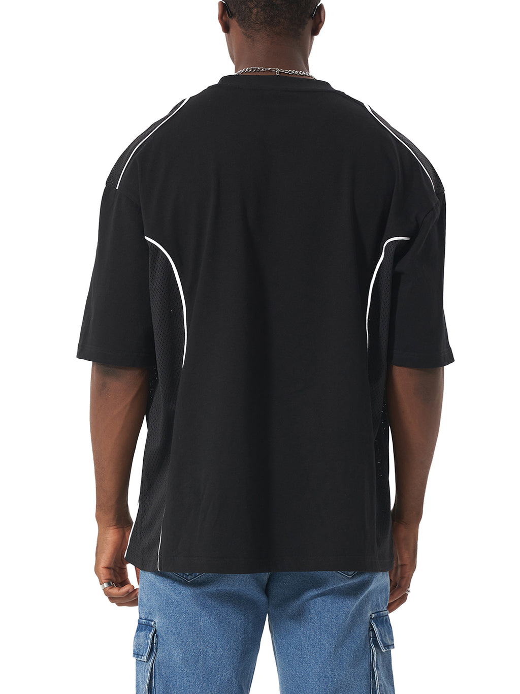 T-shirt Contrast Piped Panel – Nowrocky™