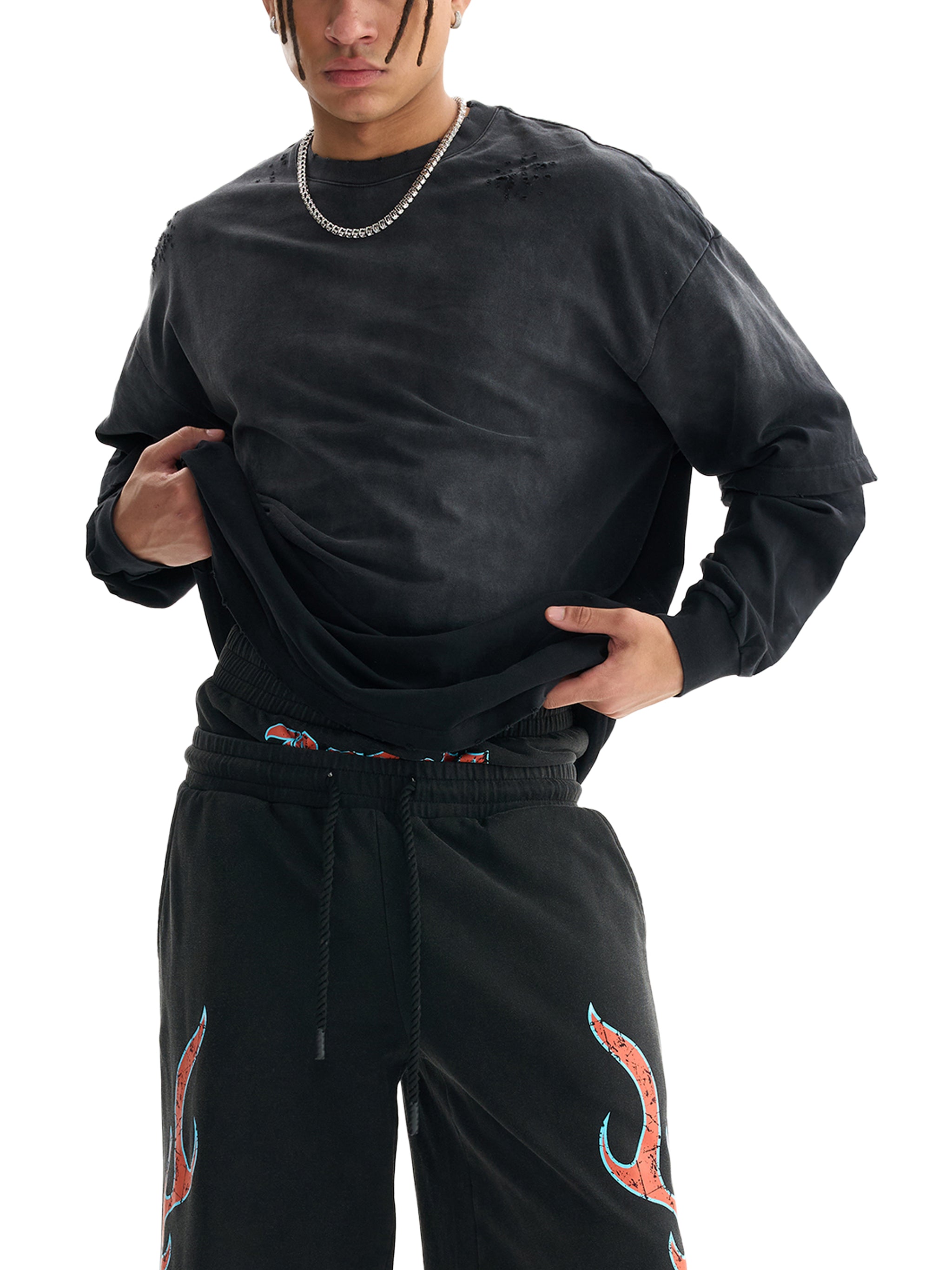 Longsleeve Sunfade Faux Two-Piece – Nowrocky™