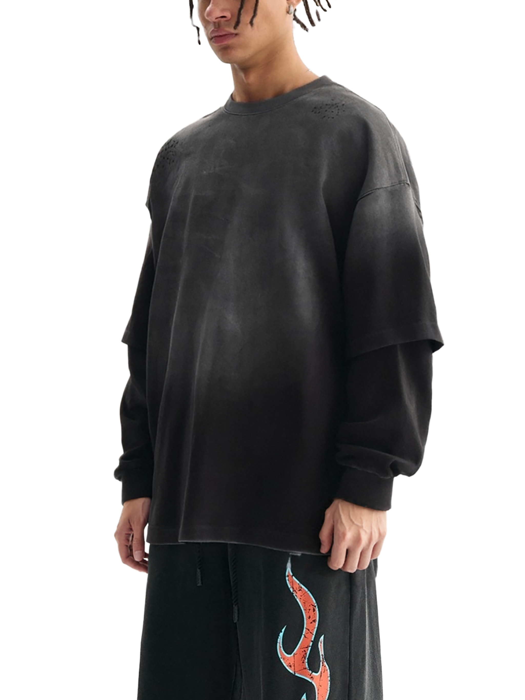 Longsleeve Sunfade Faux Two-Piece – Nowrocky™