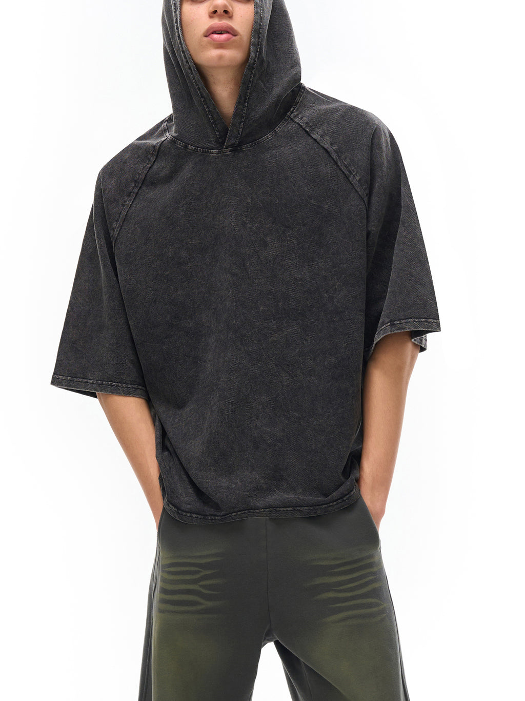 T-shirt Hooded Snow Wash Boxy – Nowrocky™