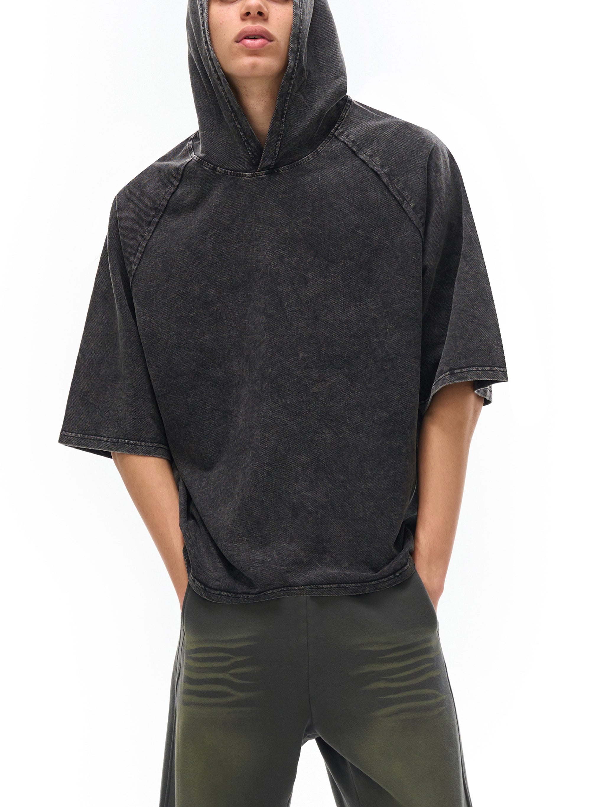 T-shirt Hooded Snow Wash Boxy – Nowrocky™