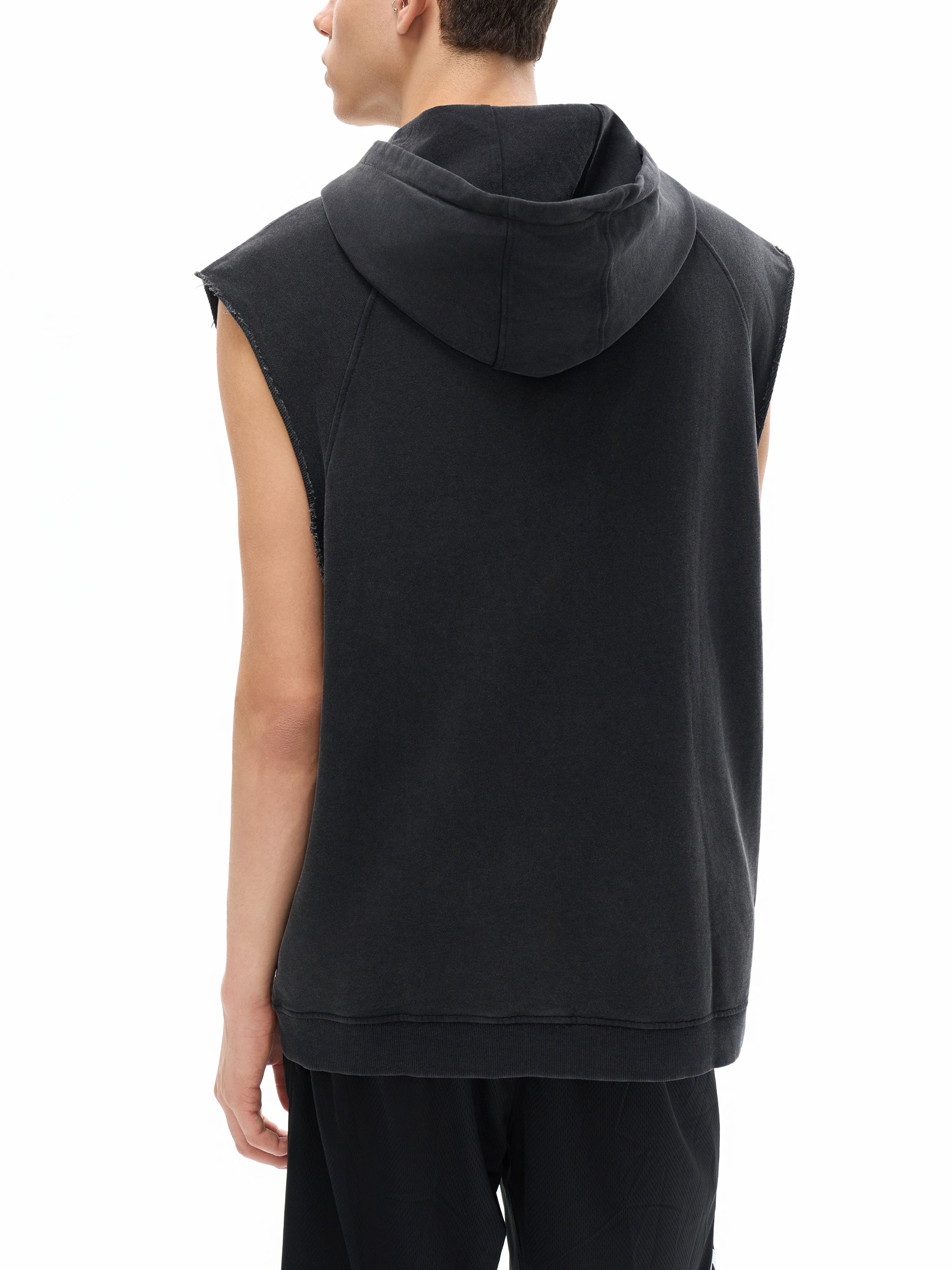 Bluza z kapturem bez rękawów Snow Wash – Nowrocky™