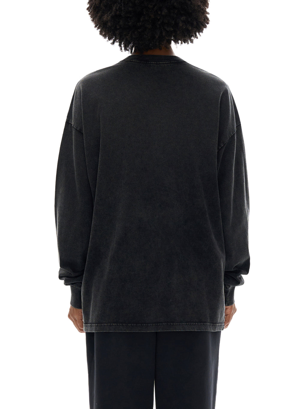 Longsleeve Acid Wash Oversize – Nowrocky™ — kadr do pasa od tyłu