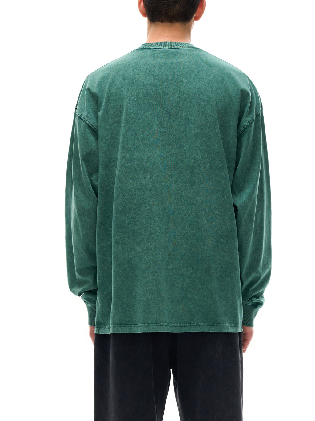 Longsleeve Acid Wash Oversize – Nowrocky™ — odcień materiału w zbliżeniu