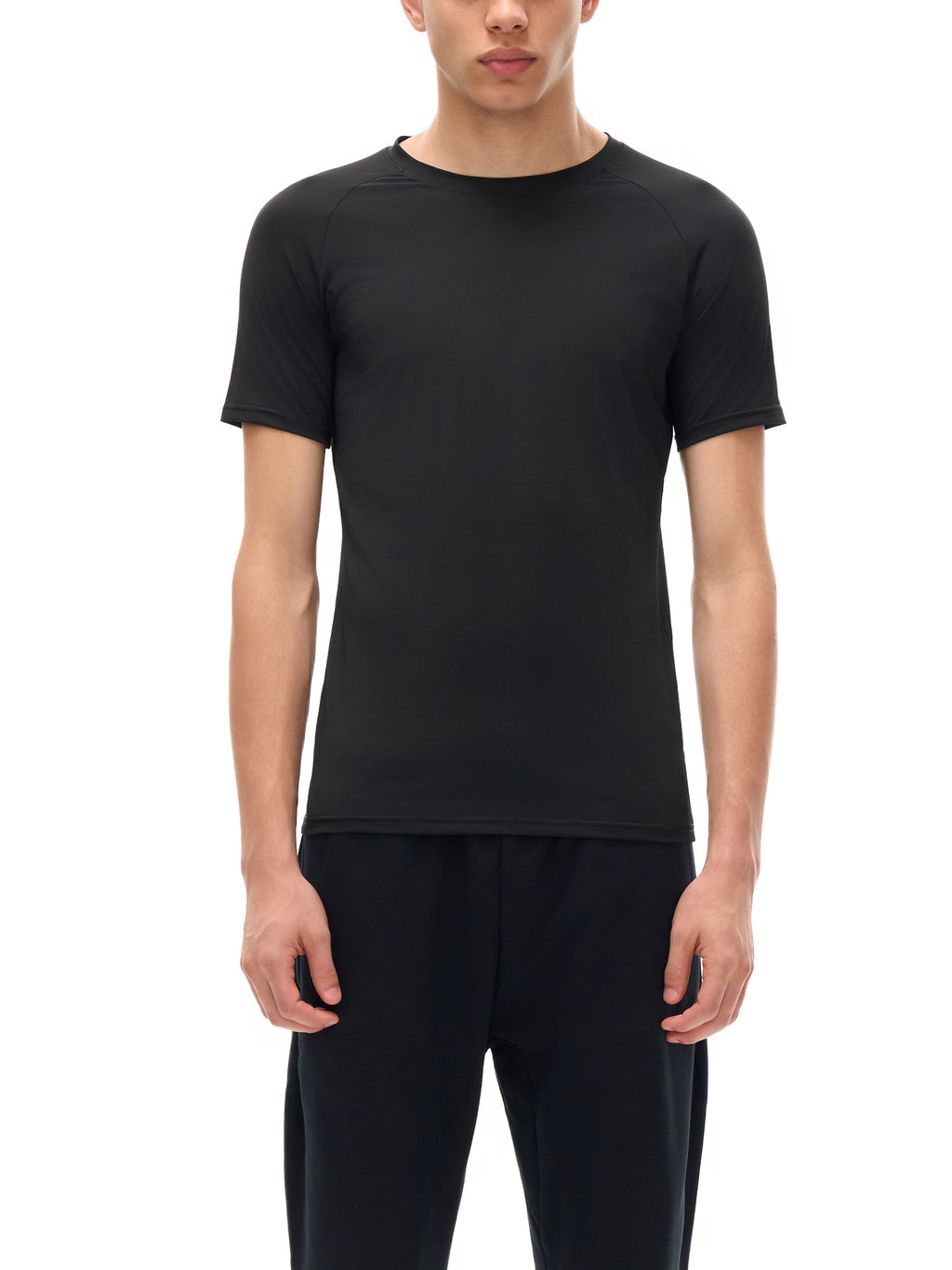 T-shirt Performance Raglan – Nowrocky™ — układ na płasko na jasnym tle