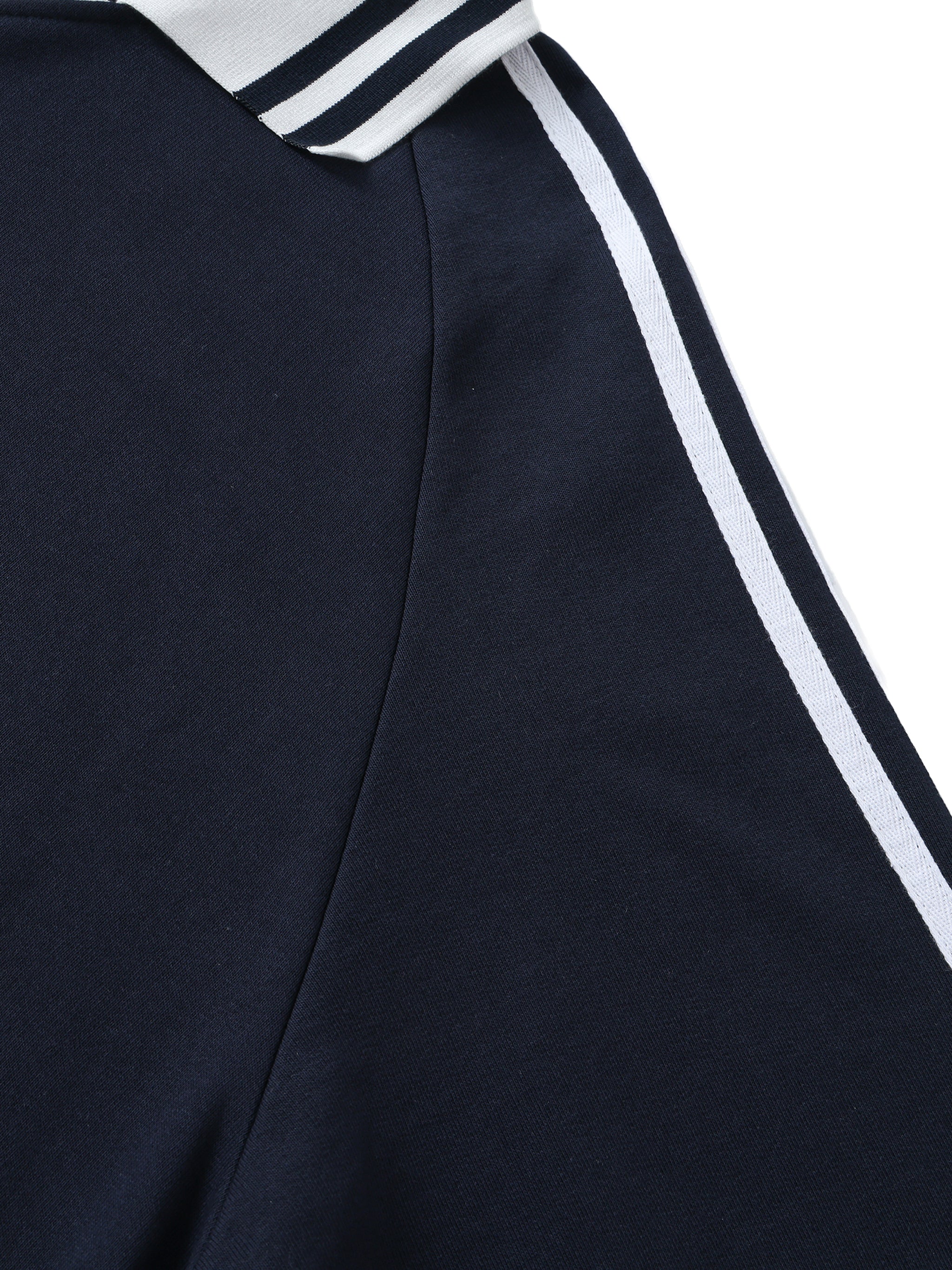 Bluza z Kontrastowymi Paskami i Kołnierzem – Nowrocky™