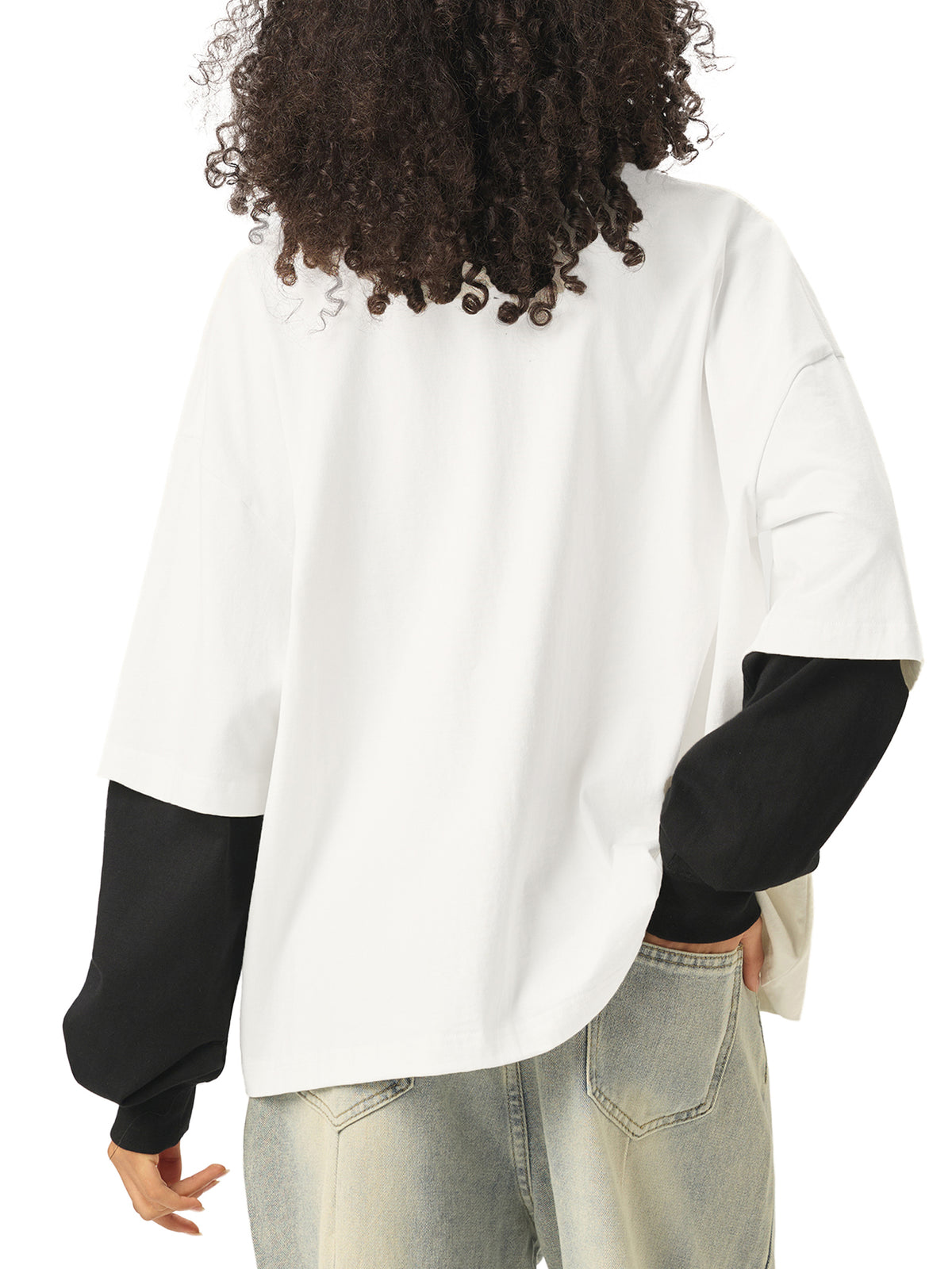 Longsleeve Layered Contrast Sleeve – Nowrocky™ — zestawienie kolorów w zbliżeniu