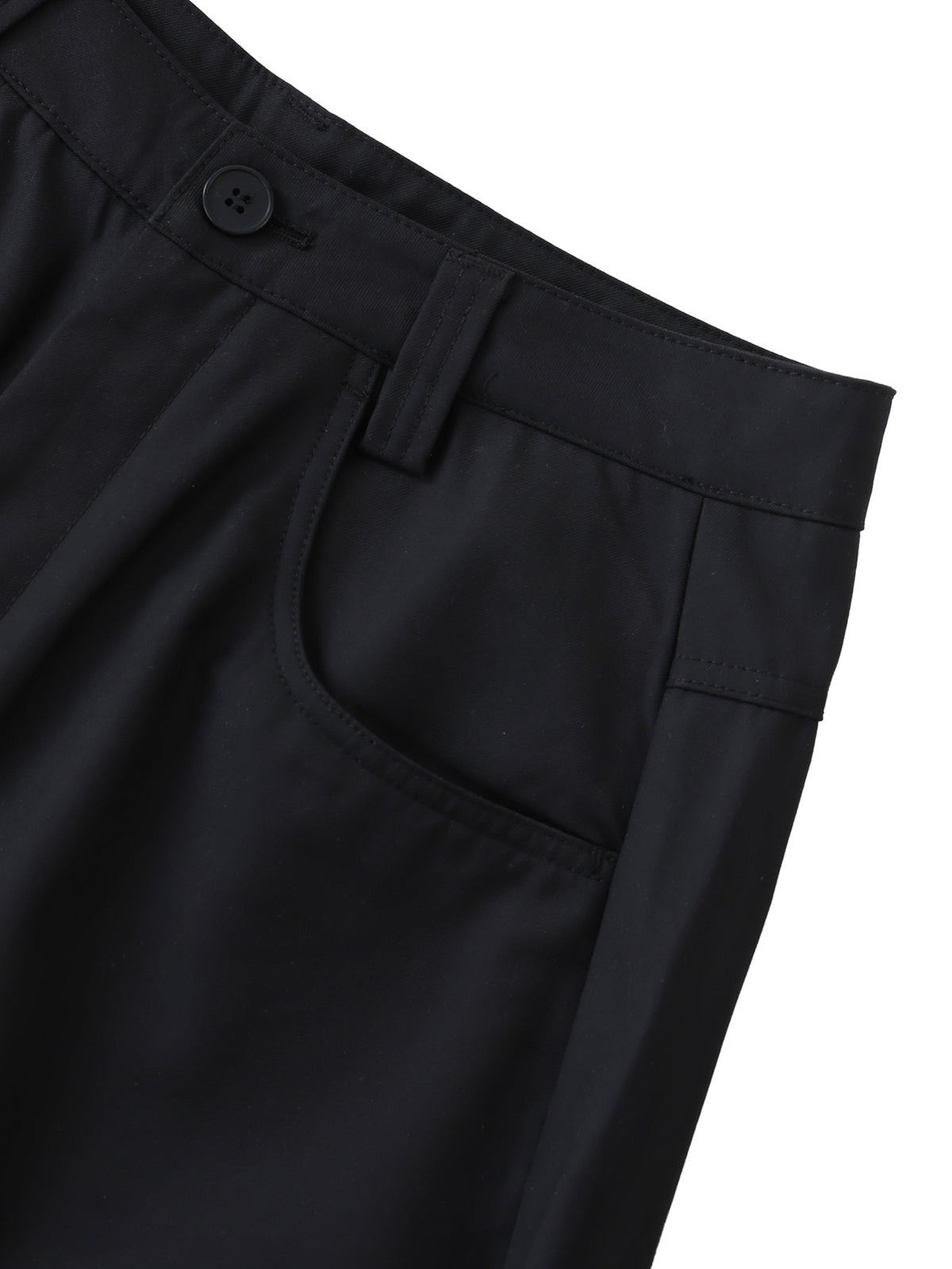 Spodnie Barrel Leg Tailored – Nowrocky™ — ujęcie z profilu, beczkowata nogawka