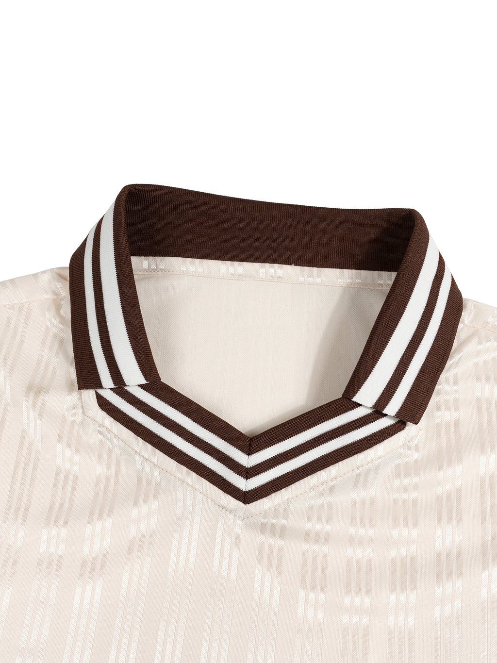 Polo Oversized Contrast Stripes – Nowrocky™ — kontrastowe paski na piersi, detal