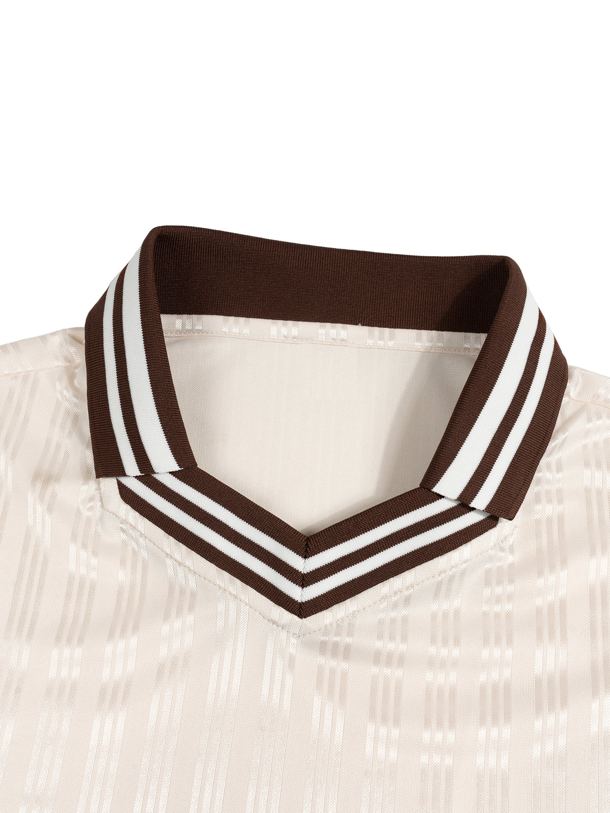 Polo Oversized Contrast Stripes – Nowrocky™ — kontrastowe paski na piersi, detal
