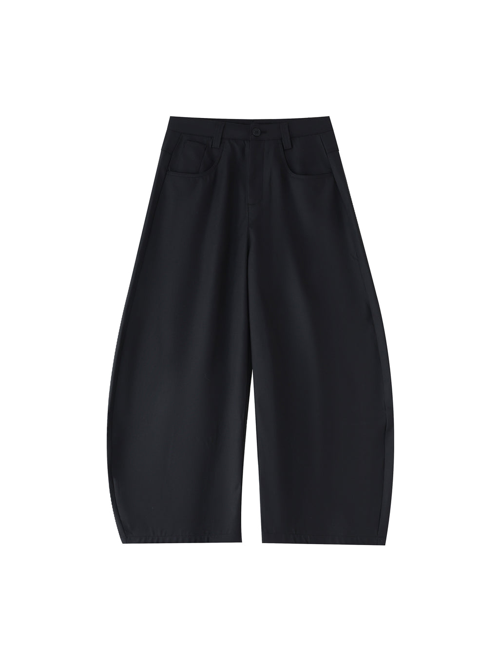Spodnie Barrel Leg Tailored – Nowrocky™ — spodnie na modelu, pełna sylwetka