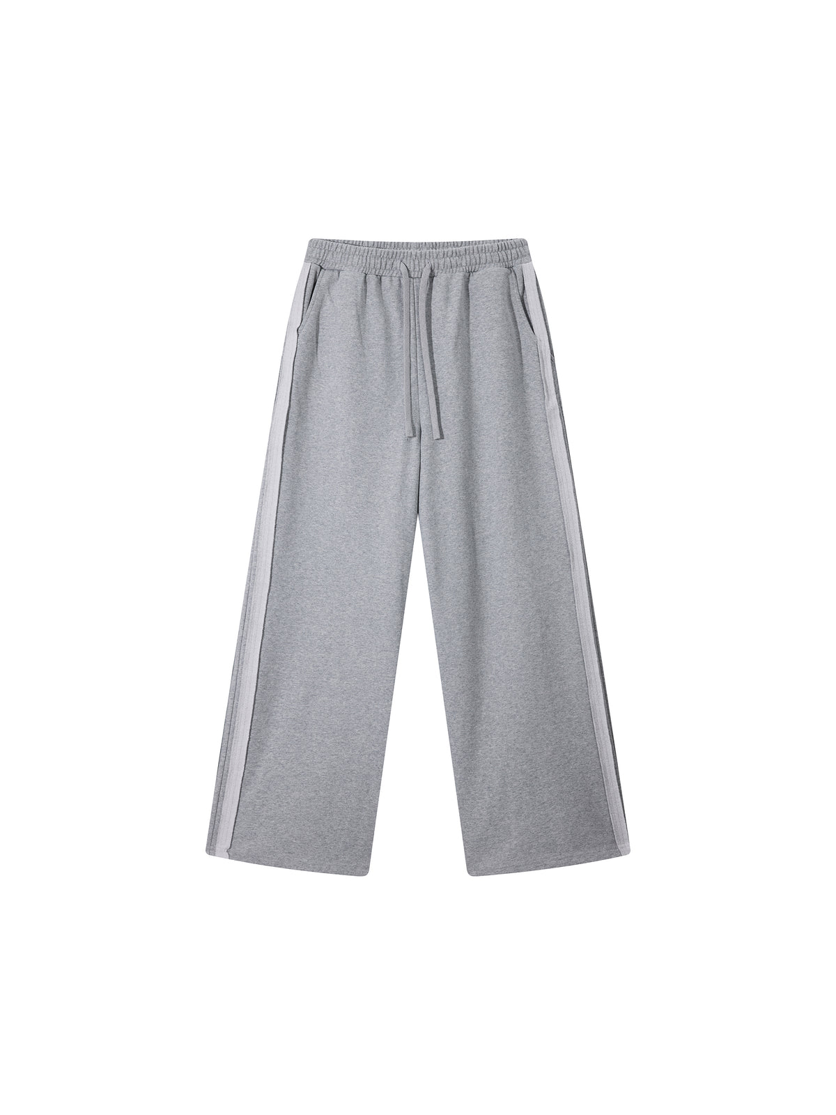 Spodnie Dresowe Contrast Tape Straight Leg – Nowrocky™ — boczna kieszeń i jej wejście