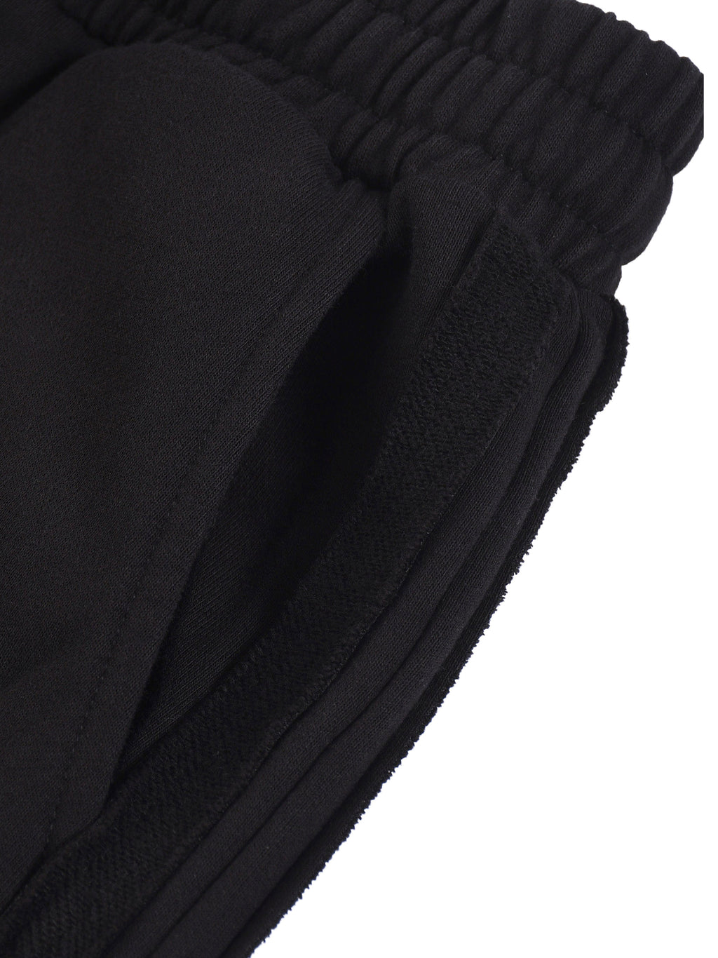 Spodnie Dresowe Contrast Tape Straight Leg – Nowrocky™ — układ fałd na nogawce