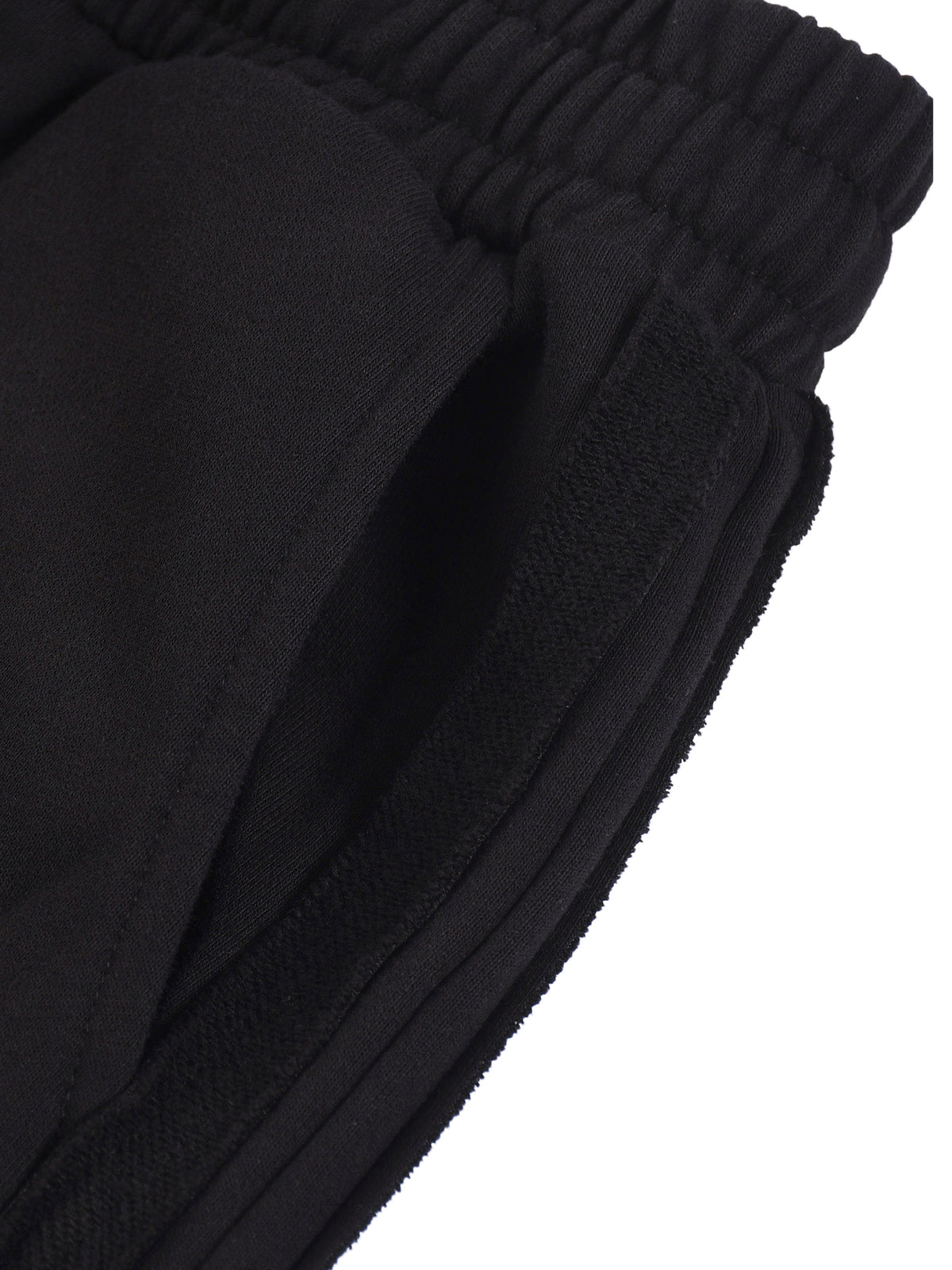 Spodnie Dresowe Contrast Tape Straight Leg – Nowrocky™ — układ fałd na nogawce