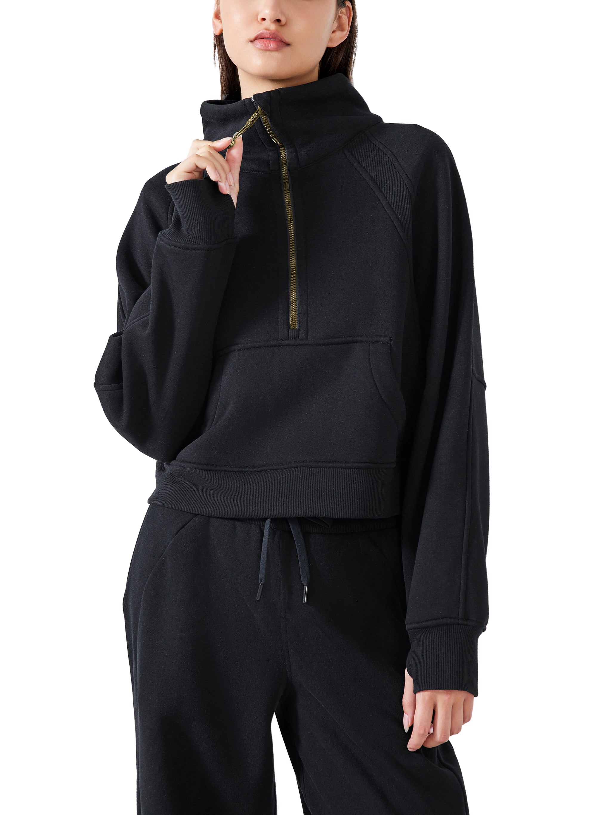 Bluza Cropped Half-Zip – Nowrocky™