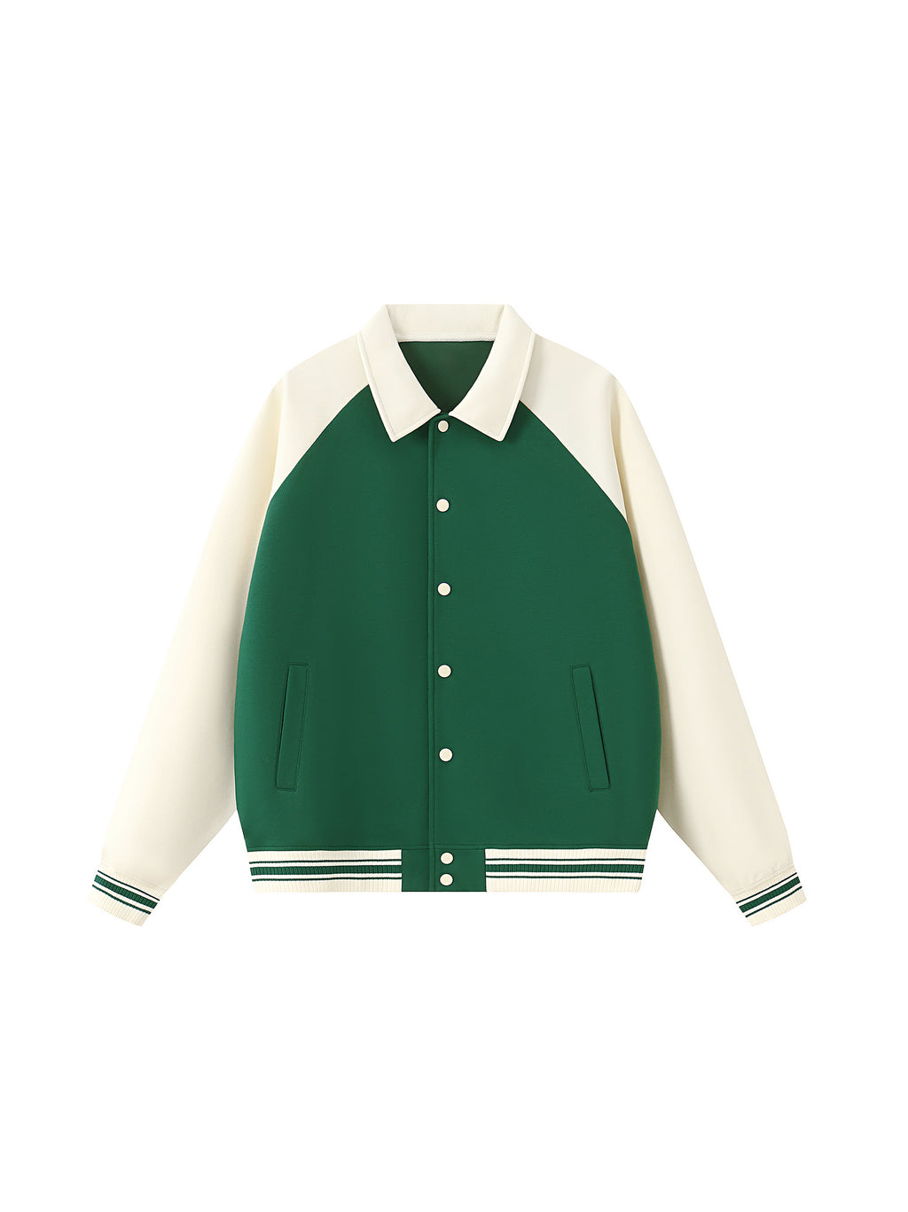 Kurtka Baseball Contrast Raglan – Nowrocky™ — mankiet ze ściągaczem