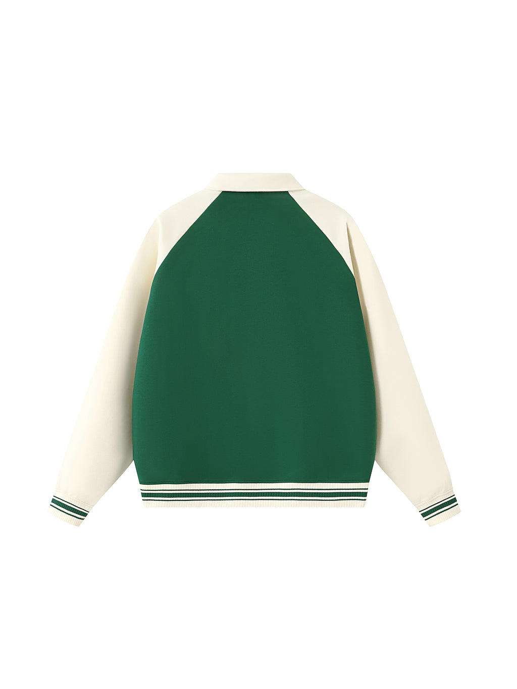Kurtka Baseball Contrast Raglan – Nowrocky™ — dolny ściągacz kurtki