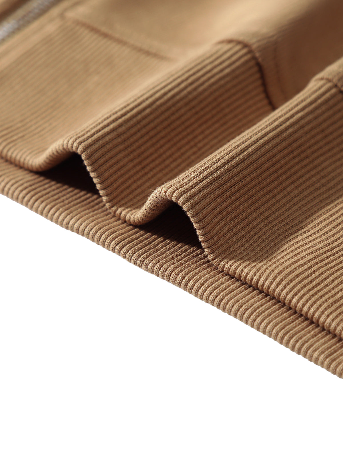 Kamizelka Heavyweight Zip Stand Collar – Nowrocky™ — suwak i zaczep zamka w detalu