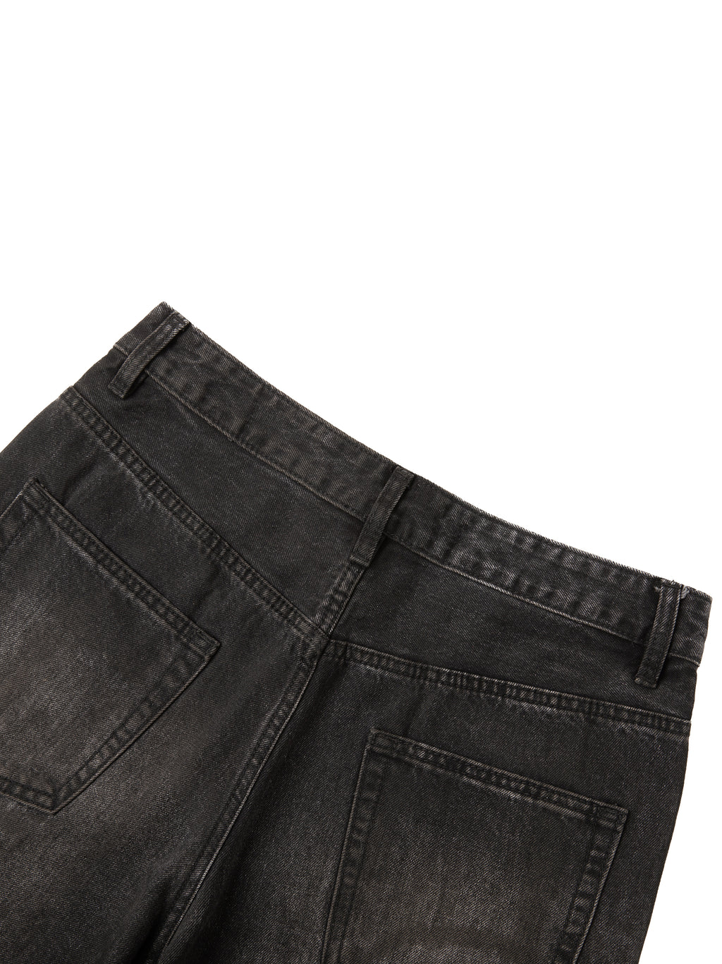 Jeansy Heavyweight Vintage Wash – Nowrocky™ — tylna kieszeń z przeszyciem