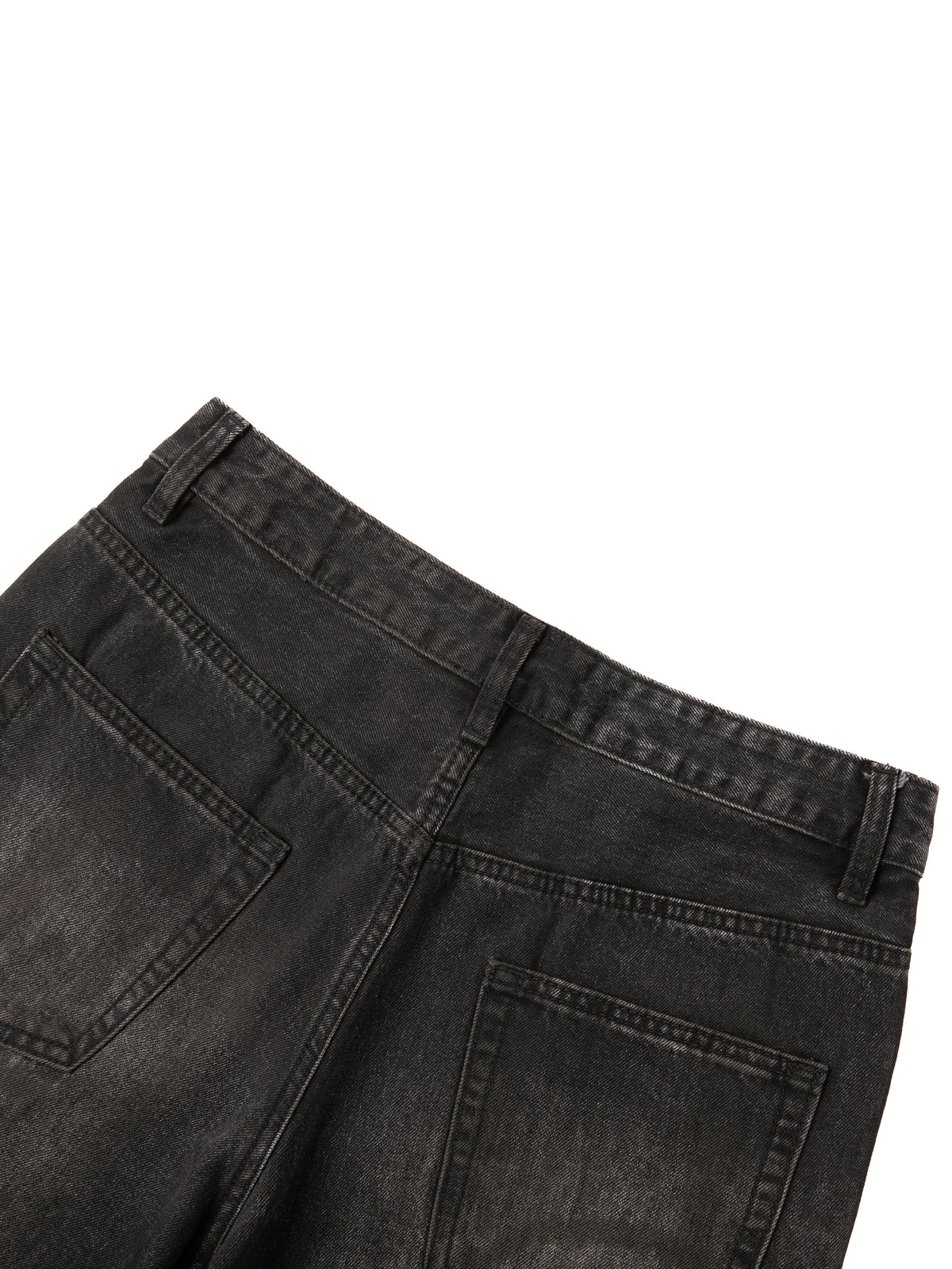 Jeansy Heavyweight Vintage Wash – Nowrocky™ — tylna kieszeń z przeszyciem