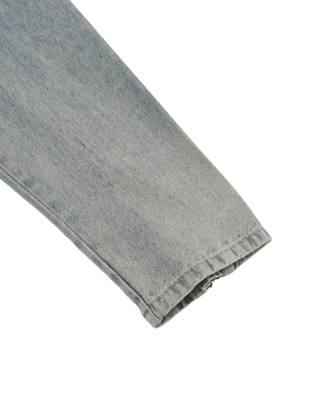Kurtka Jeansowa Vintage Wash Zip – Nowrocky™ — kieszeń i rękaw w detalu