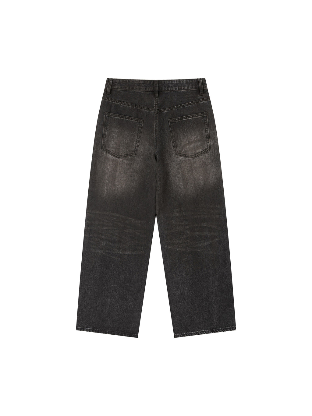 Jeansy Heavyweight Vintage Wash – Nowrocky™ — zbliżenie na przetarcia vintage wash