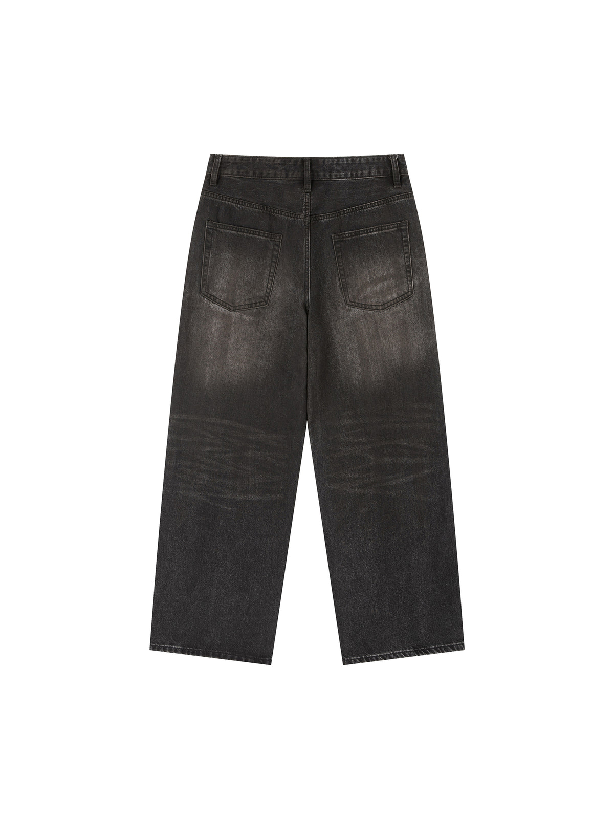 Jeansy Heavyweight Vintage Wash – Nowrocky™ — zbliżenie na przetarcia vintage wash
