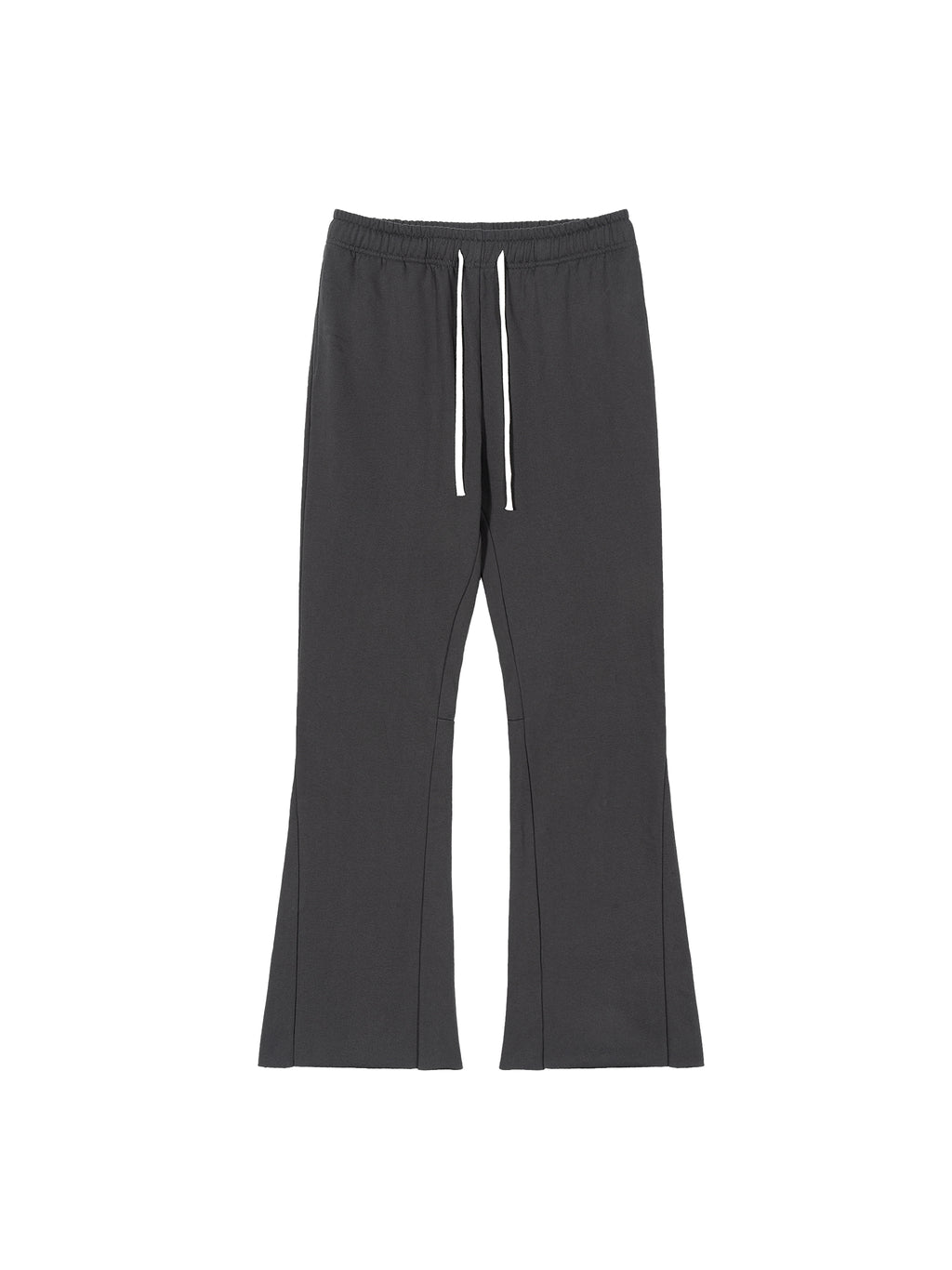 Spodnie Dresowe Flare Raw Edge – Nowrocky™ — spodnie od dresu na modelu, cała sylwetka