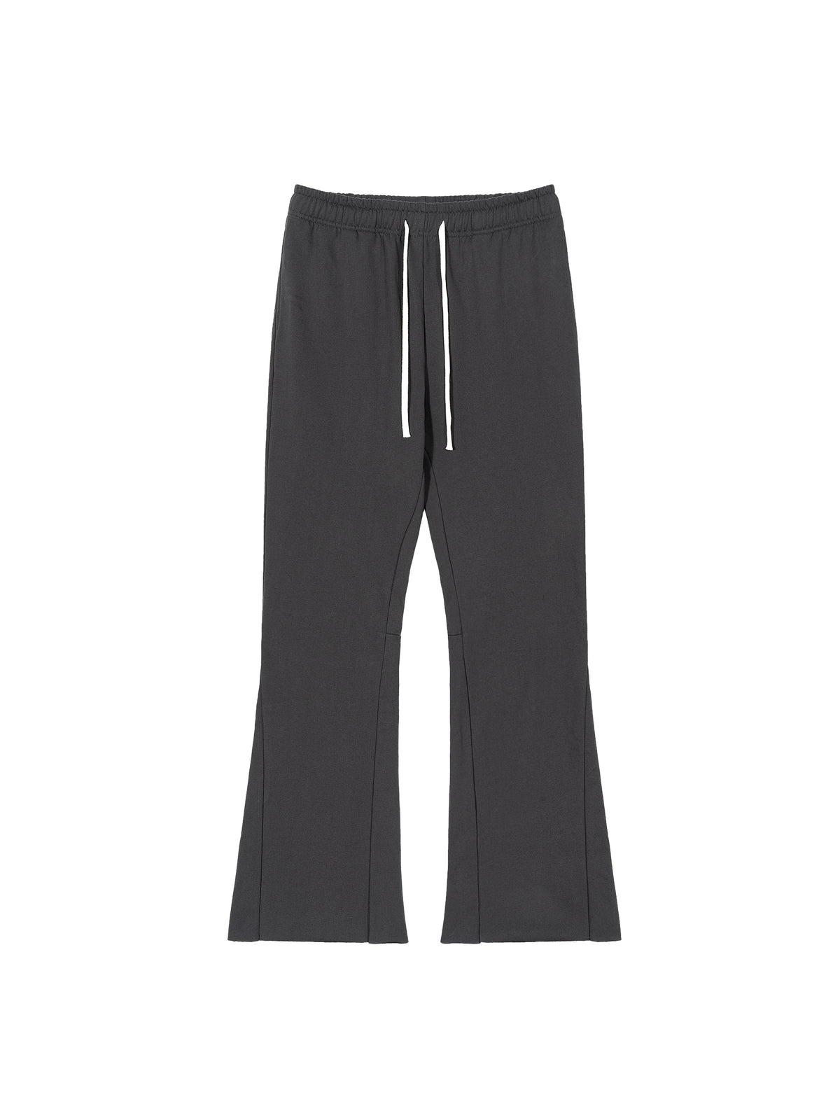 Spodnie Dresowe Flare Raw Edge – Nowrocky™ — spodnie od dresu na modelu, cała sylwetka