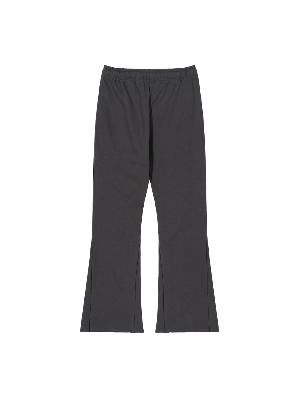 Spodnie Dresowe Flare Raw Edge – Nowrocky™ — zbliżenie na surową krawędź raw edge